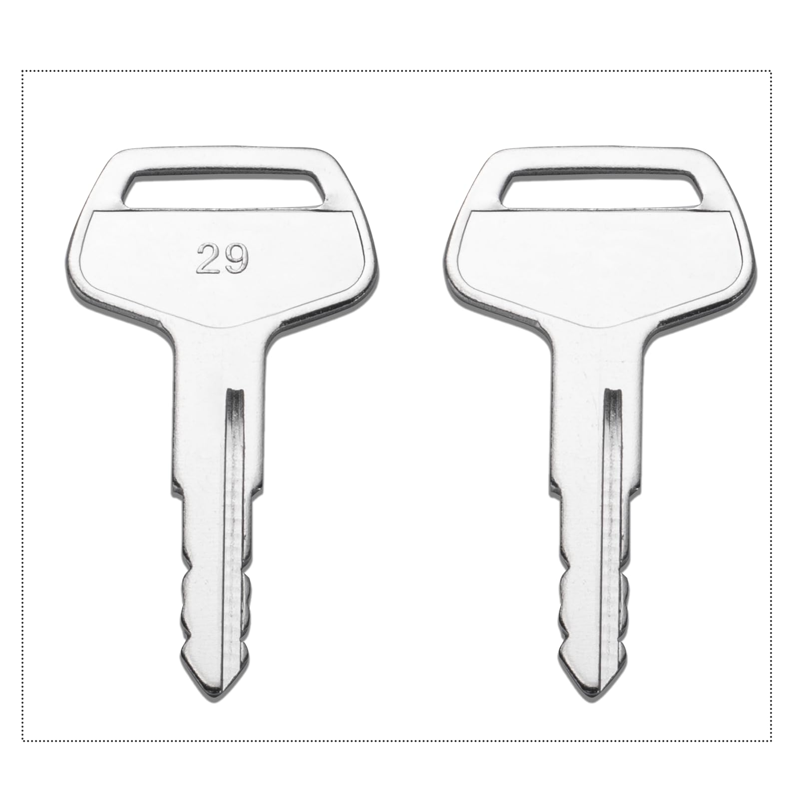 Heavy Equipment Ignition Key, 10 Pack 787 Komatsu Key, Replaces Oem Part Tr261434 Fit Excavators, Dozers, Loaders And Backhoes