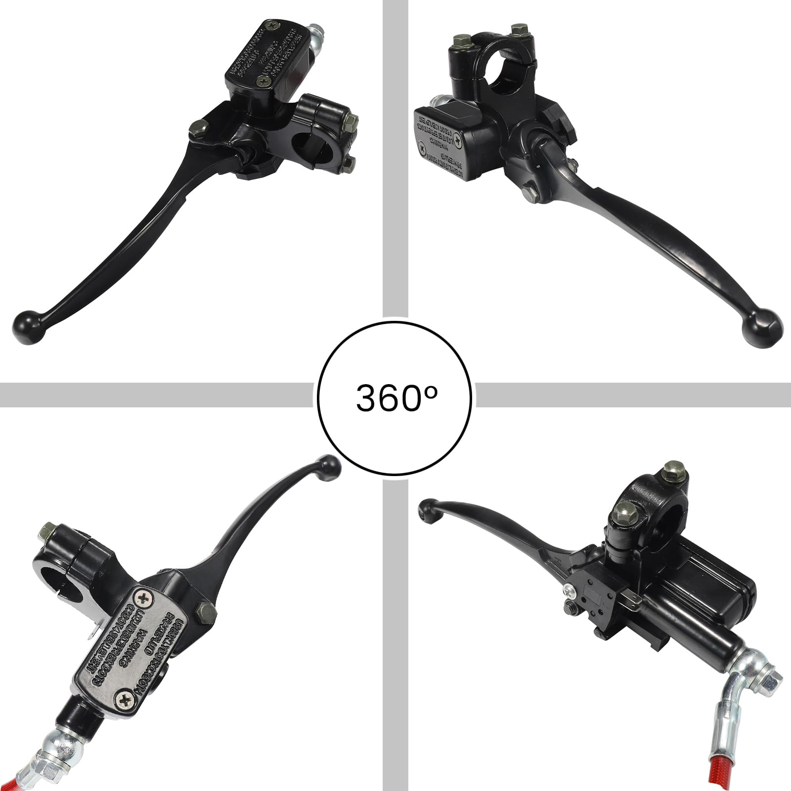 Hydraulic Brake System Kit With 50 Inch Hose Tube,Brake Pads,Brake Caliper Compatible With Baja Doodle Bug Db30R Mini Bike 212Cc