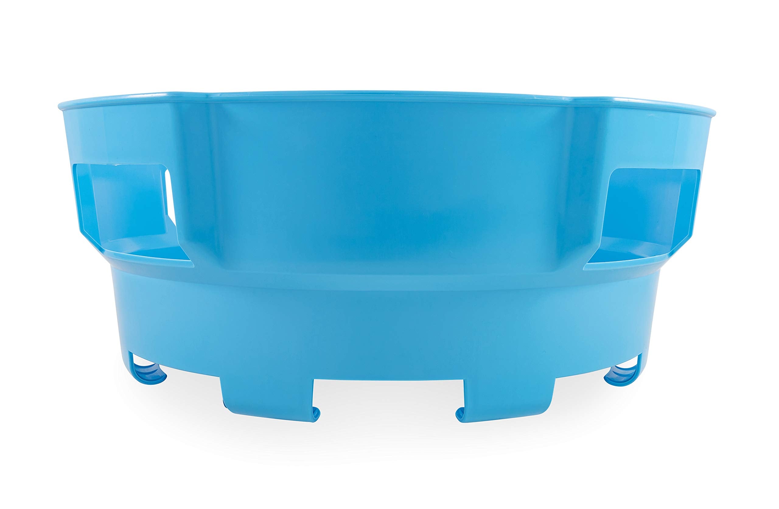 Camco 20167 Rv Water Hose And Electrical Cord Basket, Blue - Provides Organization And Storage For Your Rv Water Hoses And Elect