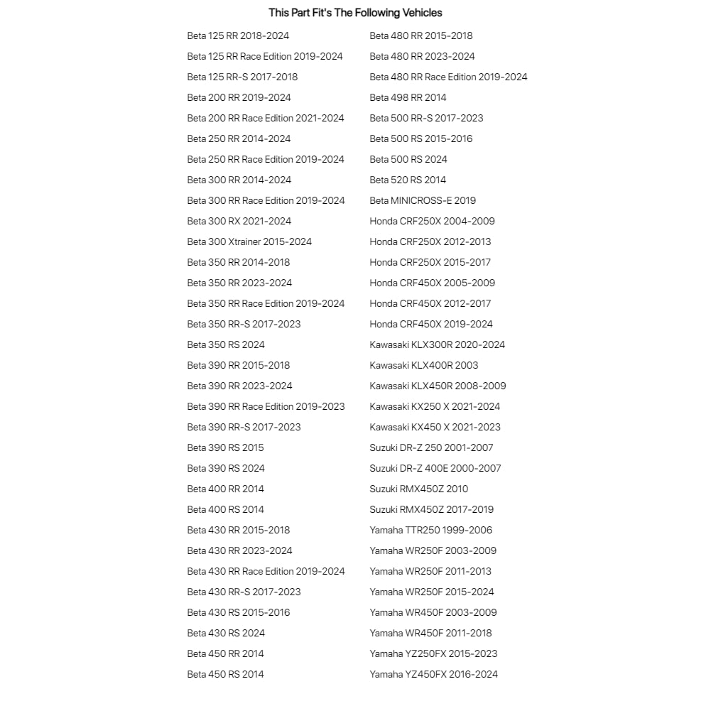 Tusk Motorcycle Enduro Lighting Kit With Handguard Turn Signals For Yamaha Wr450F 2003-2009,2011-2018