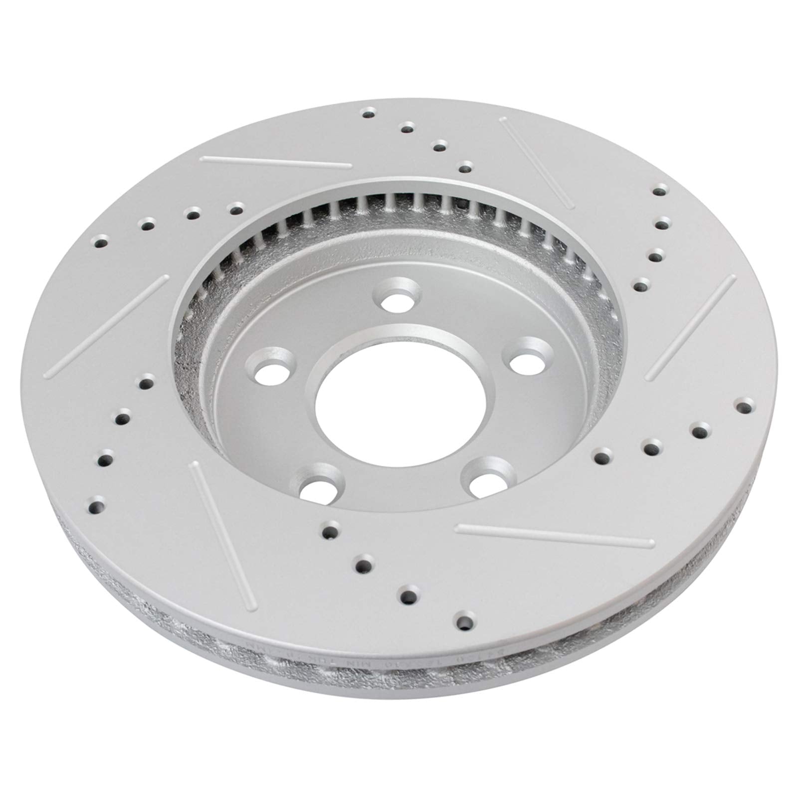 Trq Front Performance Brake Rotors Set Premium G-Coated Compatible With 2005-2010 Ford Mustang