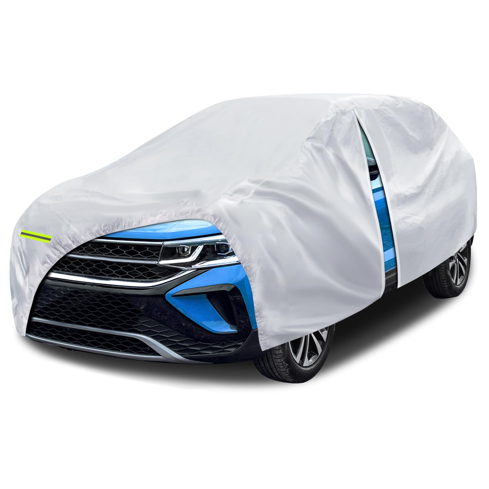 6 Layers Suv Car Cover Waterproof All Weather For Automobiles, Size A5 With Zipper & Cotton Universal Fit For Buick Encore, Chev