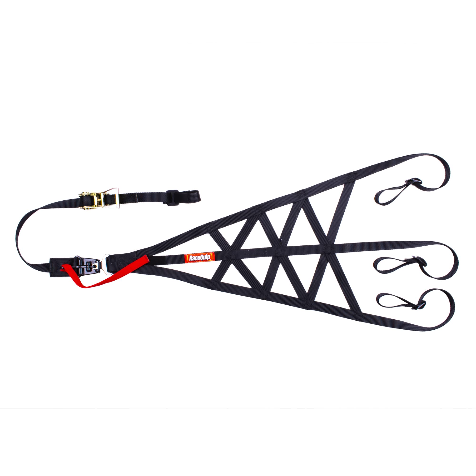 RaceQuip 828998RQP Window Net SFI 37.1 1 in Webbing Quick Disconnect Triangle Black