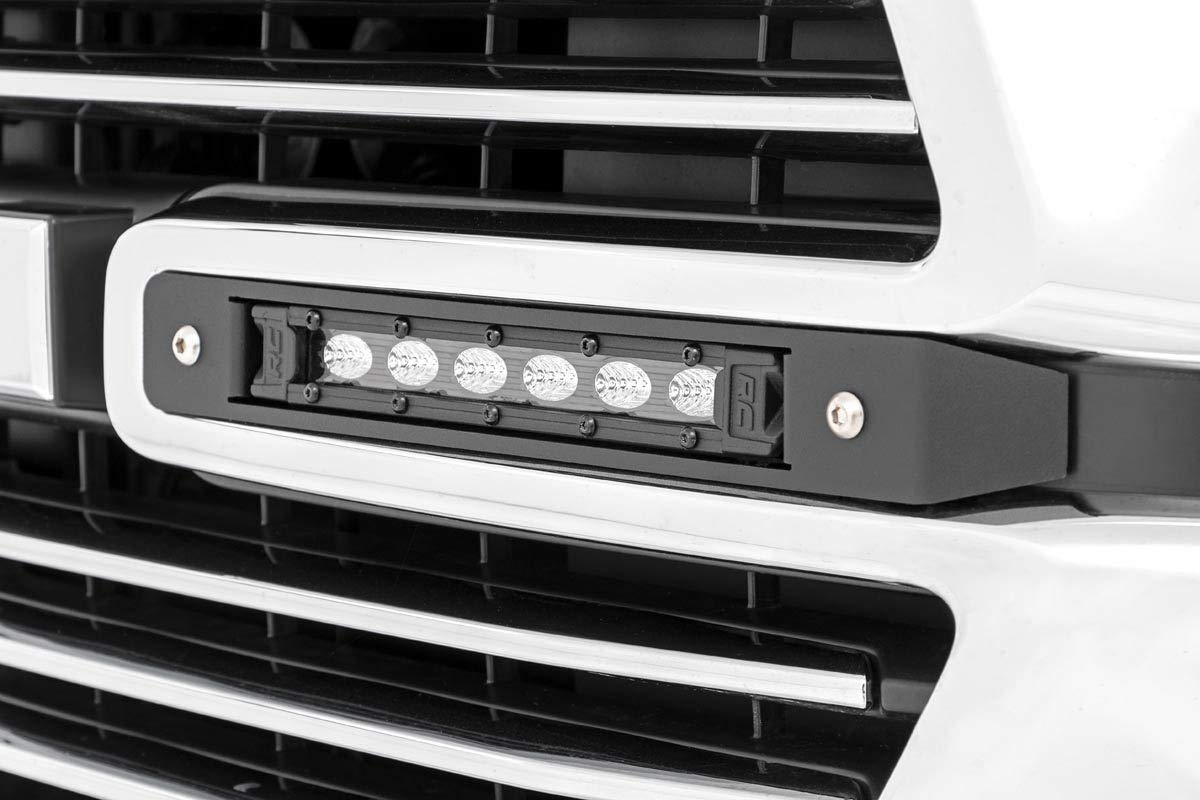 Rough Country Dual 6'' Led Grille Kit (Fits) 2019-2021 Ram Truck 1500 | (2) Slimline Light Bars | Bs | 70783
