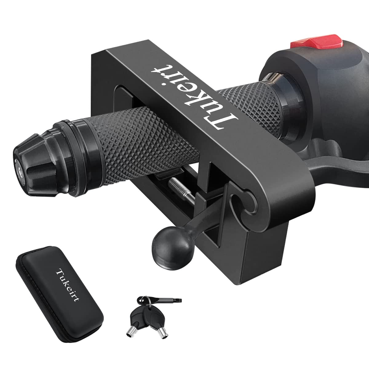 Tukeirt Motorcycle Lock - Adjustable Anti Theft for Motorcycles Mopeds Motorbikes Scooters ATVs Dirt Bike Street Bike Braking Th