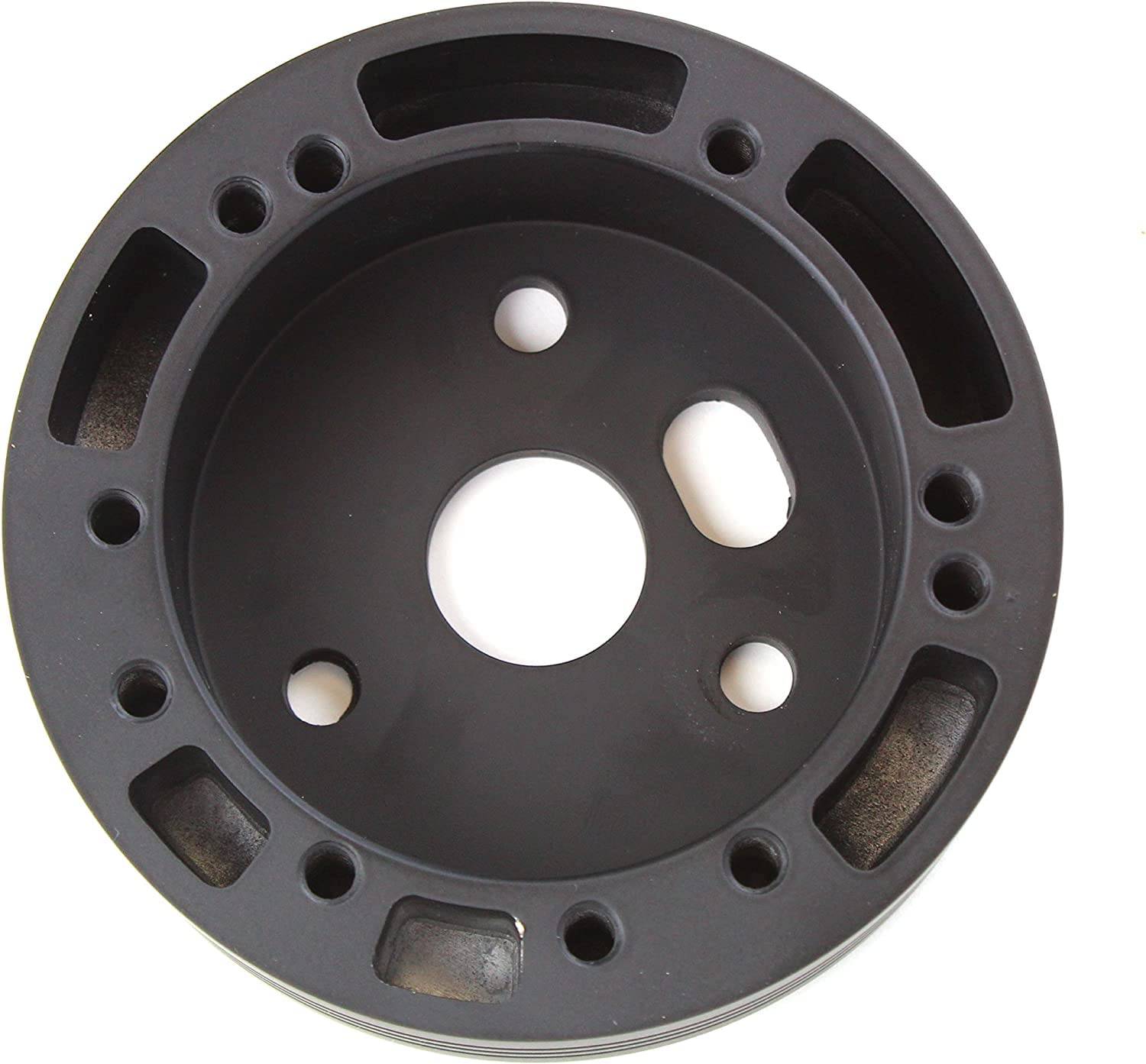 5 & 6 Hole Steering Wheel Black Hub Adapter (Flaming River, Ididit, Gm, Chevy)