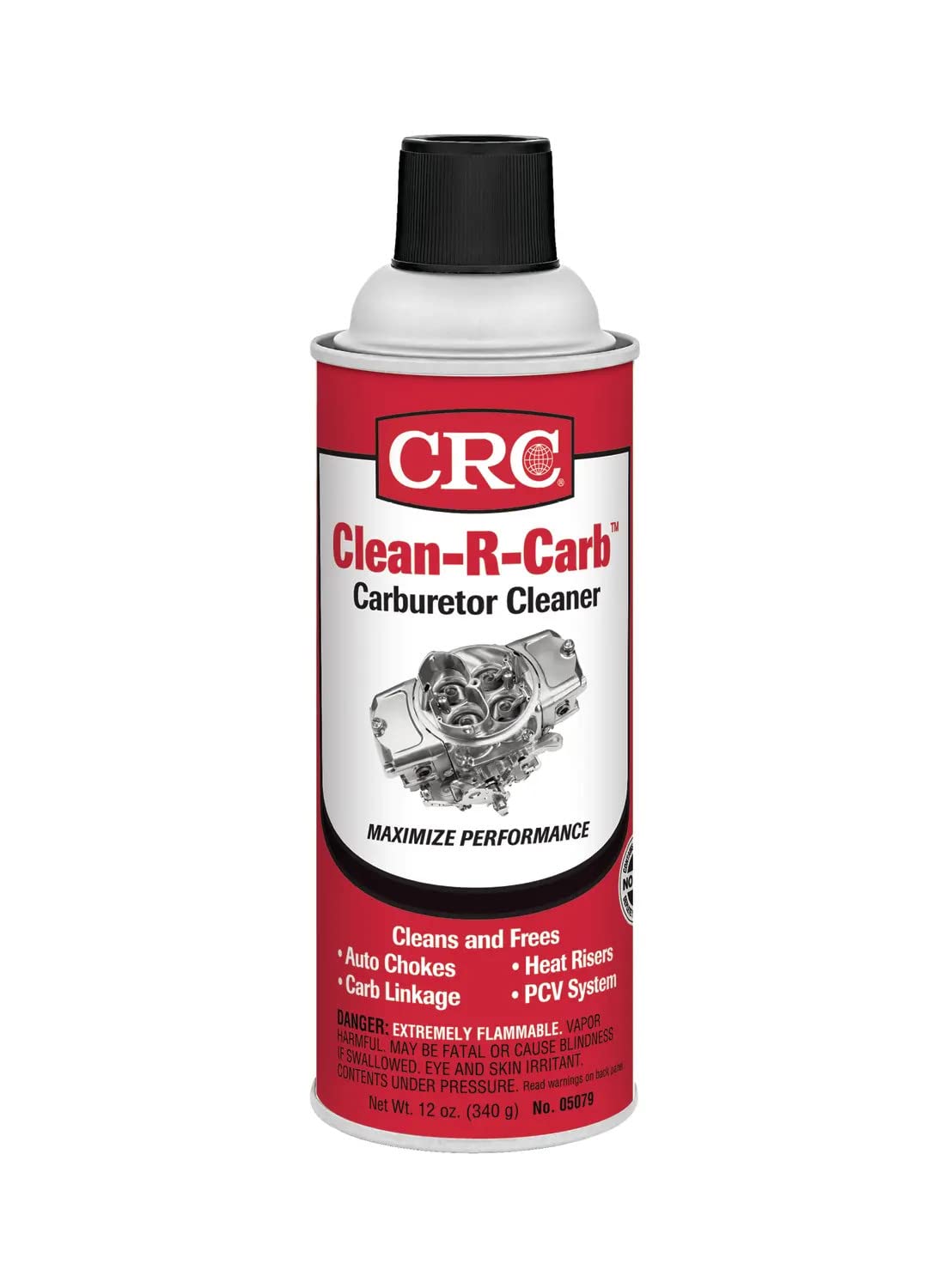 CRC Clean-R-Carb Carburetor Cleaner 05079 - 12 Wt Oz., Powerful Carb Cleaner