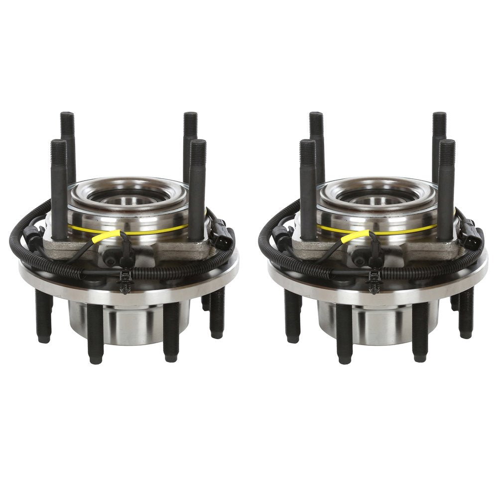 Autoshack Front Wheel Hub Bearing Pair Of 2 Driver And Passenger Side Replacement For 2011 2012 2013 2014 2015 2016 Ford F-250 Super Duty F-350 Super Duty 6.2L 6.7L V8 4Wd 8-Lug Hb615132Pr