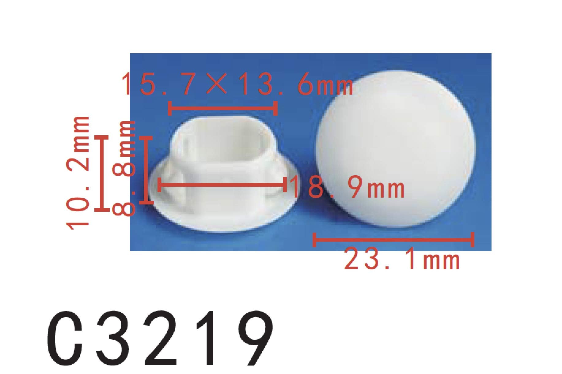 Autobahn88 Rubber Plug Clip, Compatible With Nissan (Oem: 74816Ax000) (Pack Of 20)