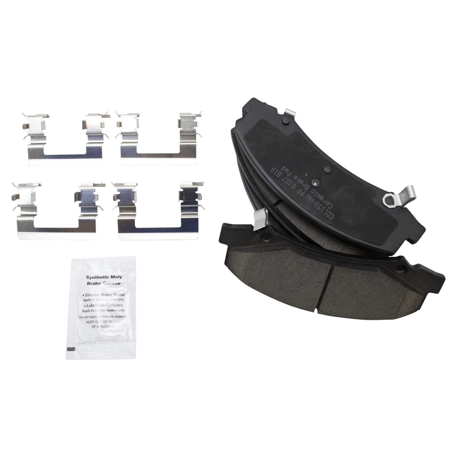 Trq Front Brake Pad & Rotor Kit Premium G-Coated Ceramic Compatible With 2008-2009 Buick Lacrosse