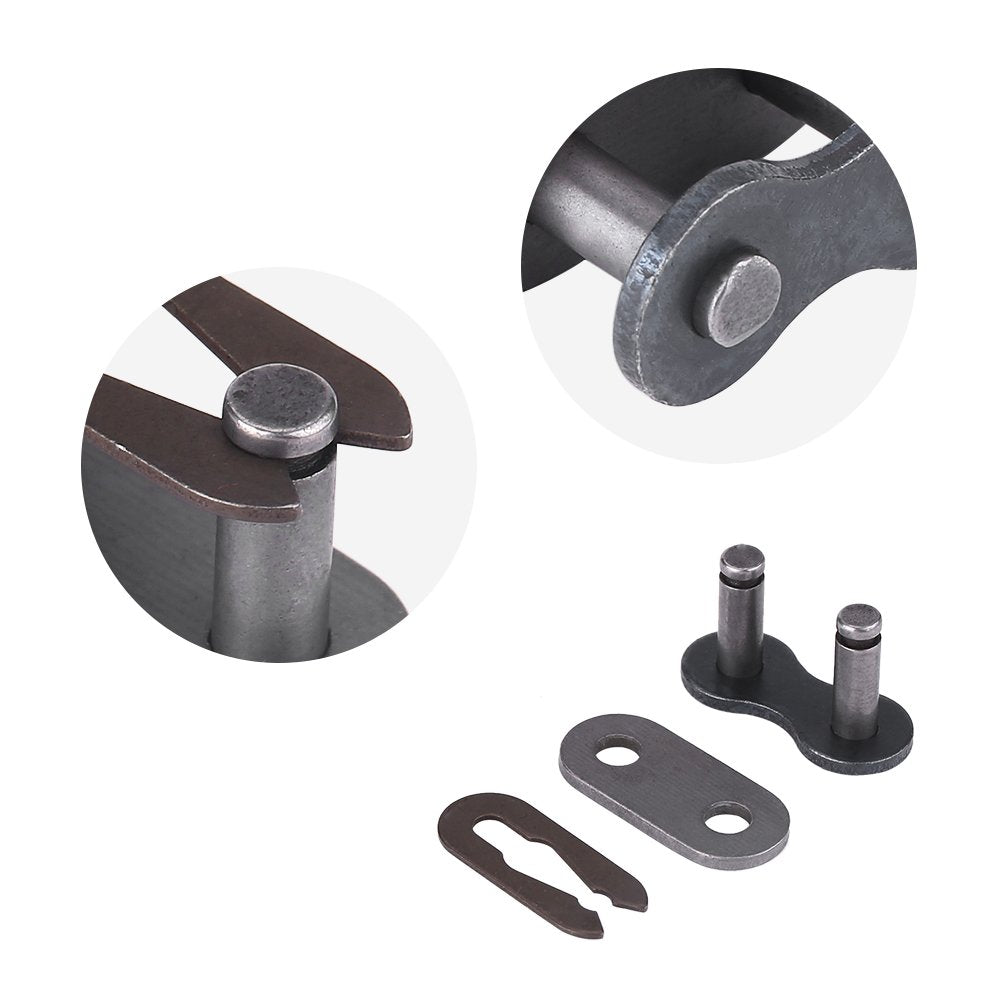 5 Set Master Link Chain, 415 Carbon Steel Master Link Polished Motorized Bike Parts For 2 Stroke Motorcycle Motorized Bike