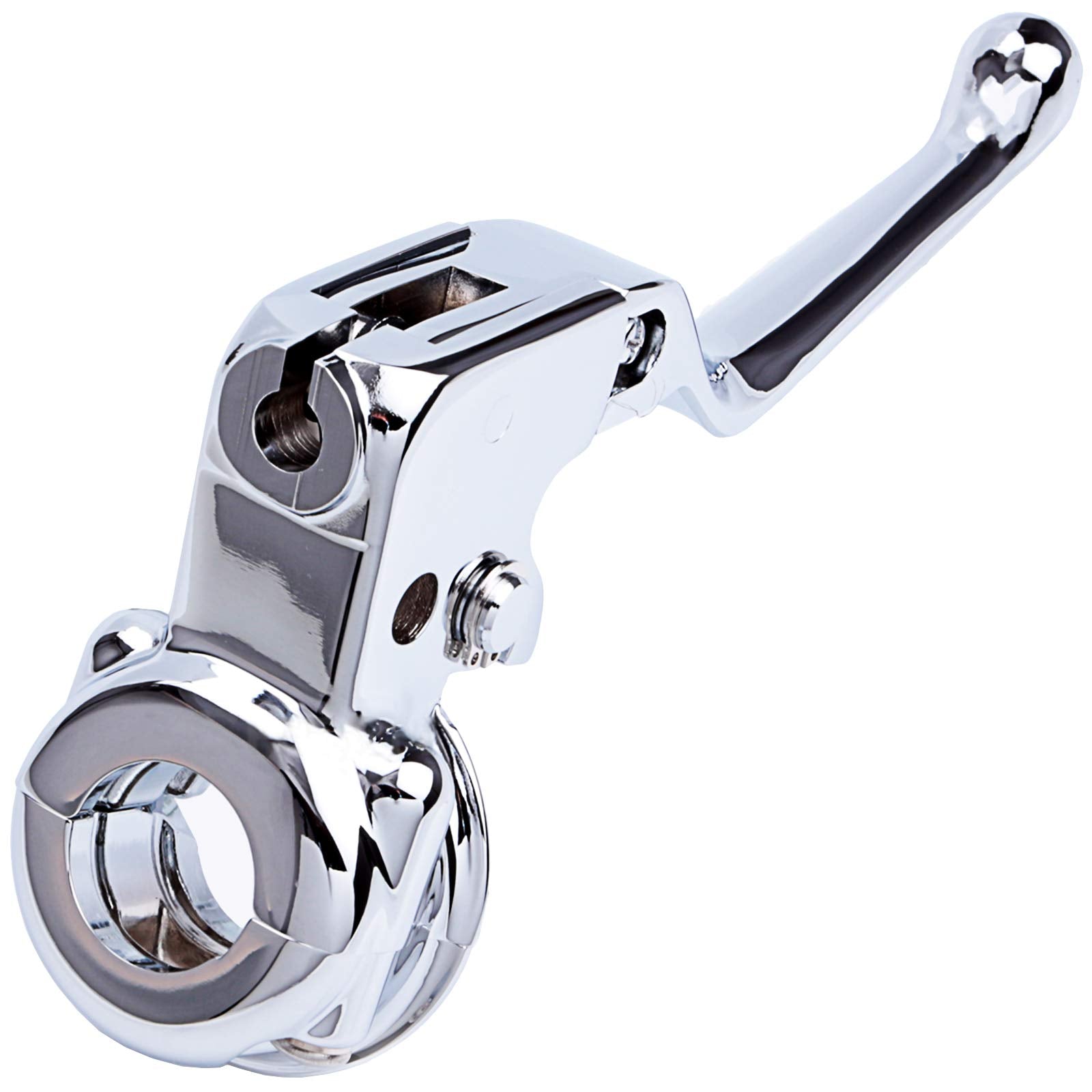 Chern Yueh Clutch Lever Perch Clamp For 96-06 Harley-Davidson Dyna Softail Touring 43329 47231 (Chrome)