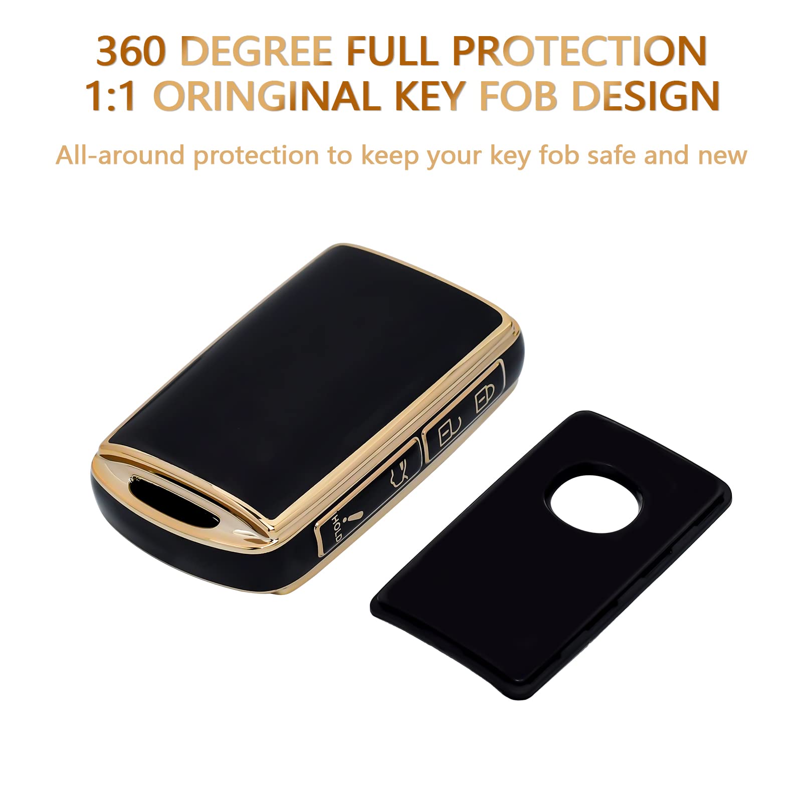 OFFCURVE Key Fob Cover for Mazda, Special Car Key Case Compatible with 2019 2020 2021 2022 Mazda 6 3 Hatchback CX30 CX5 CX9 CX10