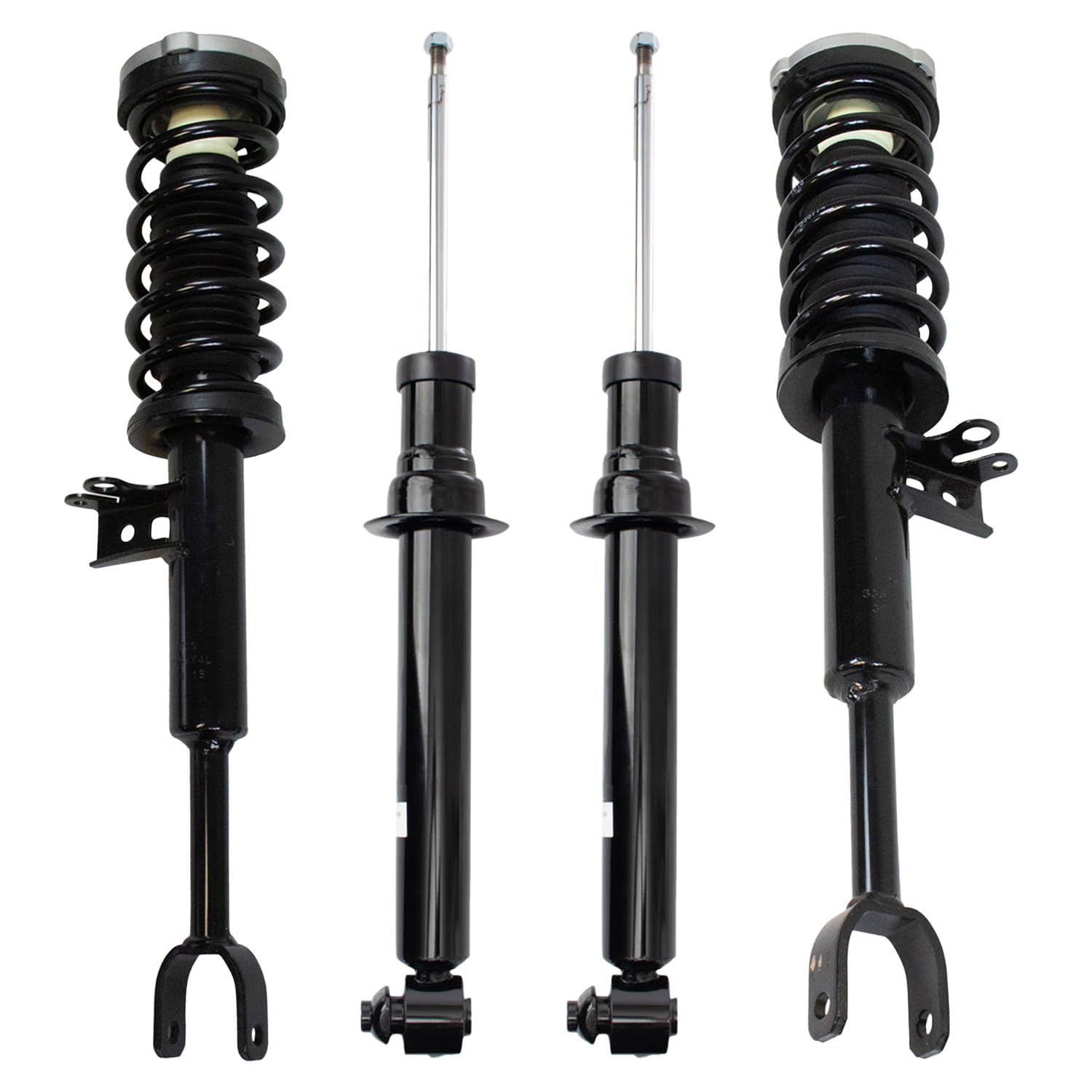 Trq Front And Rear Complete Strut Assembly & Shock Absorber Kit Complete Strut & Coil Spring Assembly Compatible With 2011-2016 