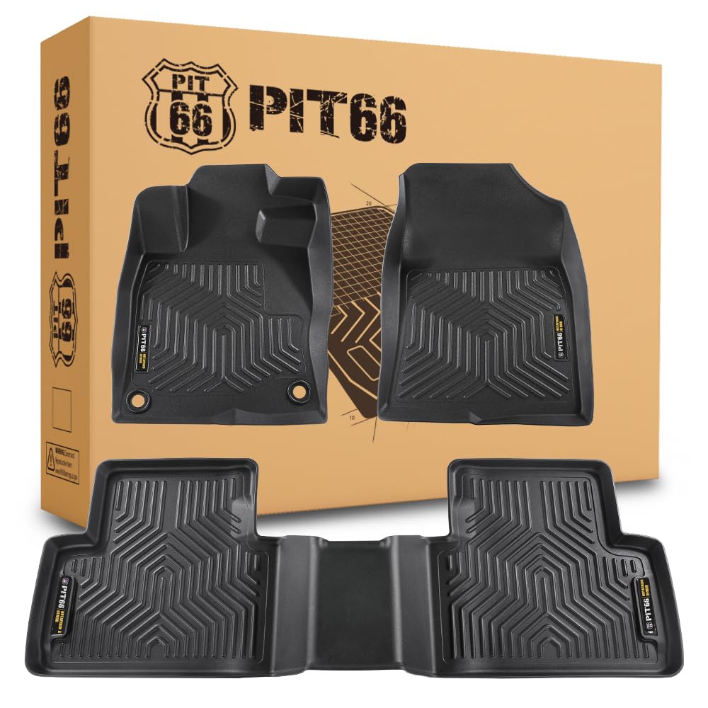 Pit66 Floor Mats Compatible With Honda Civic Coupe Sedan 4-Door 2016-2021, Fit Civic Hatchback 2017-2021, Fit Honda Insight 2016