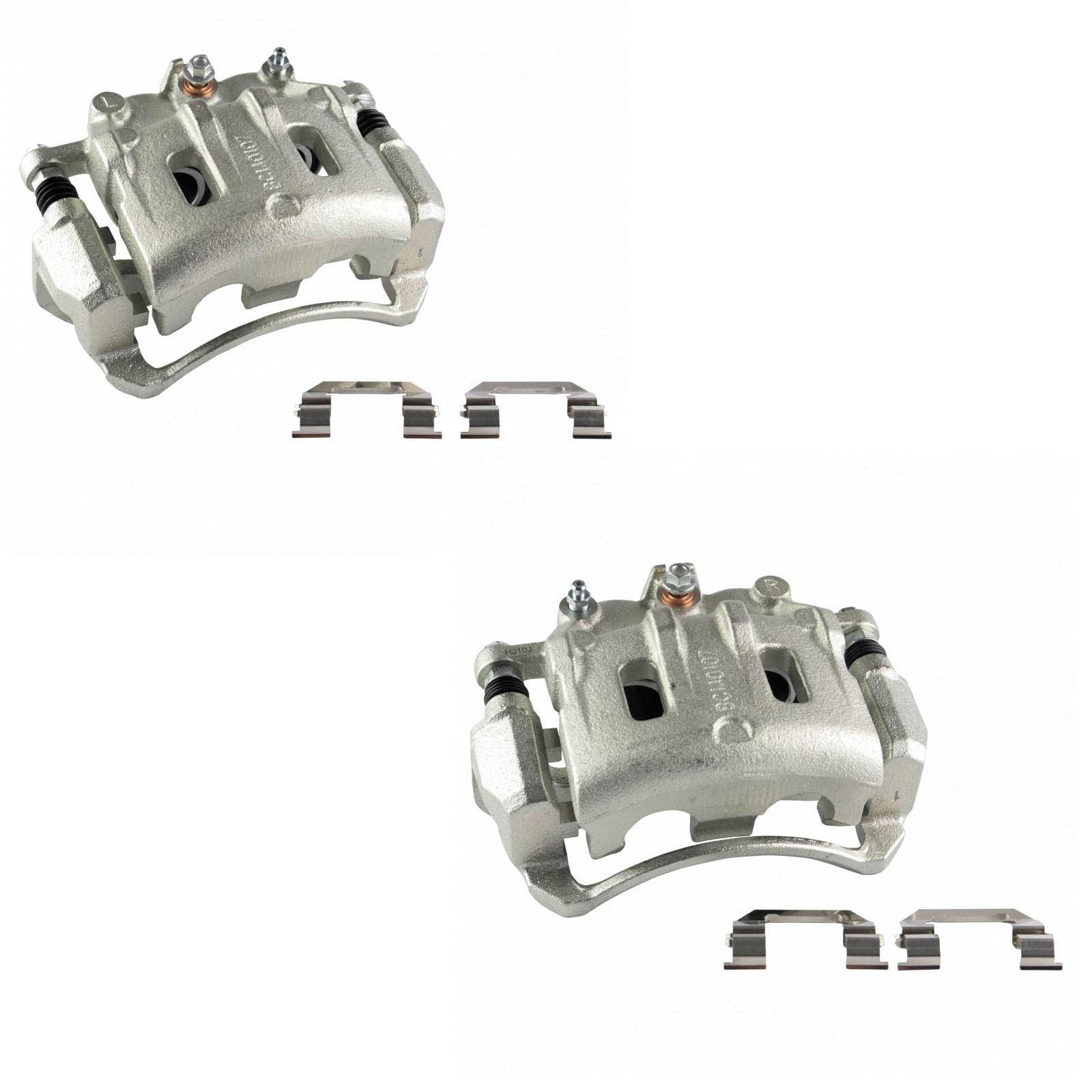 Trq Front Brake Caliper Set Compatible With 2012-2015 Chevrolet Captiva Sport 2007-2009 Equinox Pontiac Torrent 2008-2010 Saturn