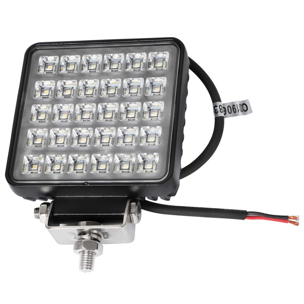 Exzeit 60W Led Work Lights For Truck, 150 Flood Led Trator Lights, 4200Lms Off Road Lights, 4.4Inches, 12/24 V Led Light Bar