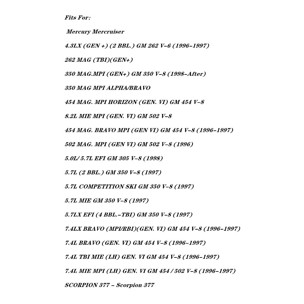 Huthbrother 18-0897 Exhaust Restricted Elbow Risers Gasket For Mercury Mercruiser V6 V8 Bravo 27-863724 27-41813 2 Pack Set