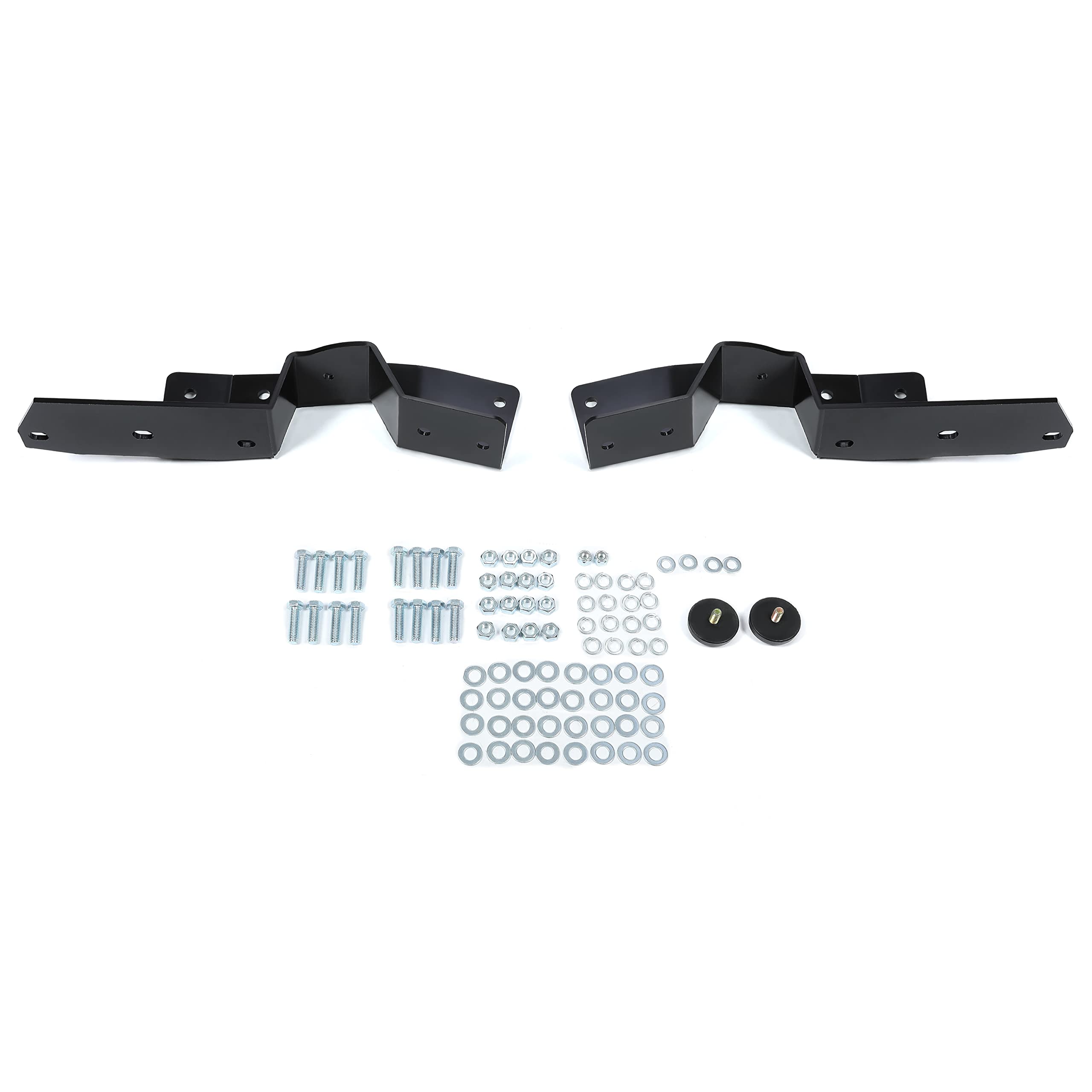 ECOTRIC Rear Frame C Notch Kit Compatible with 1963-1972 Chevy C10 GMC C15 Truck Electrophoresis Black