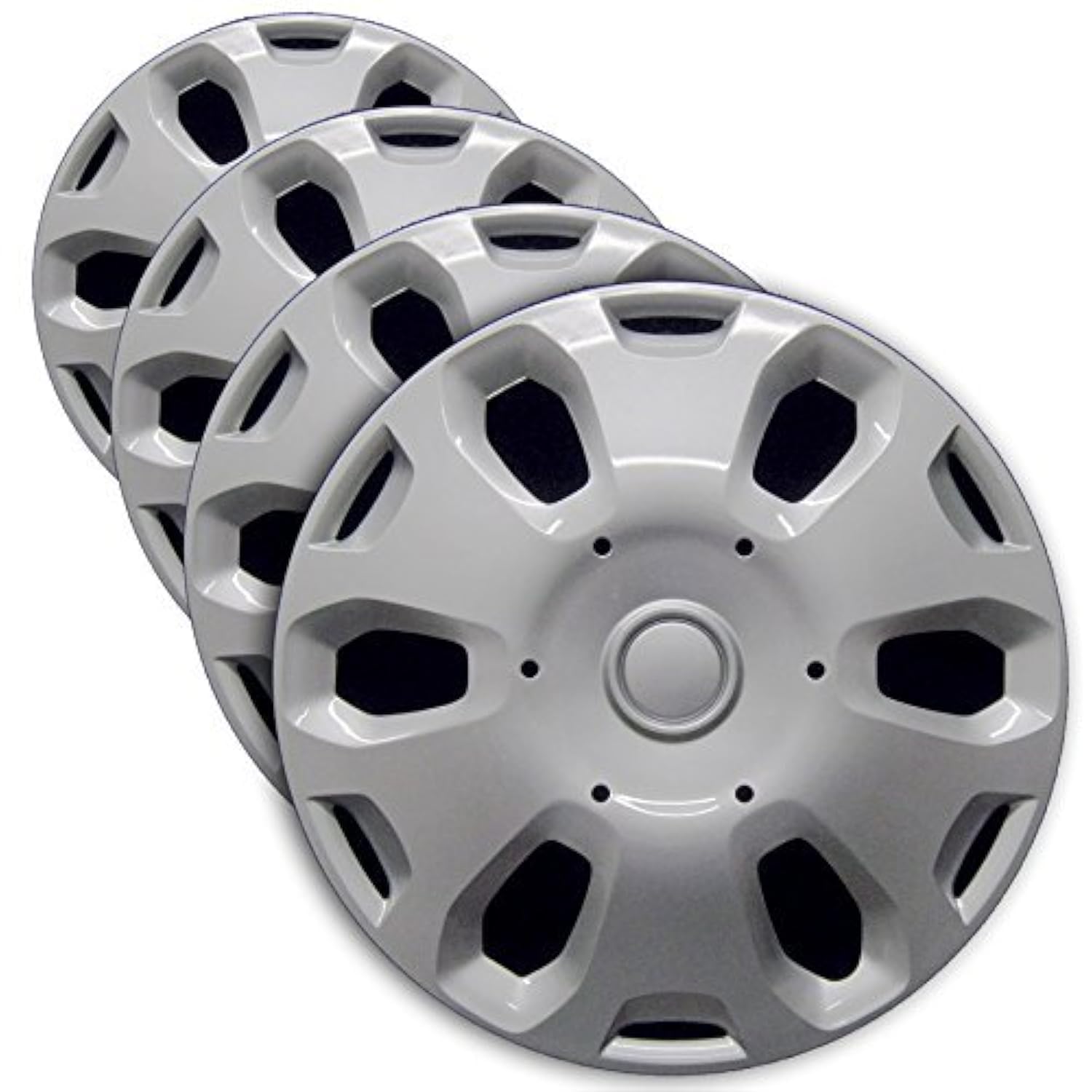 Premium Hubcap Set, Replacement For Ford Transit Connect 2010-2013, 15-Inch Wheel Covers (4 Pieces)
