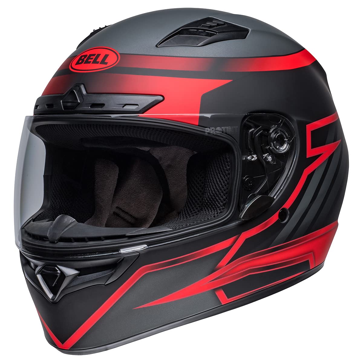 Bell Qualifier Dlx Mips Street Helmet (Raiser Matte Black/Crimson - Small)