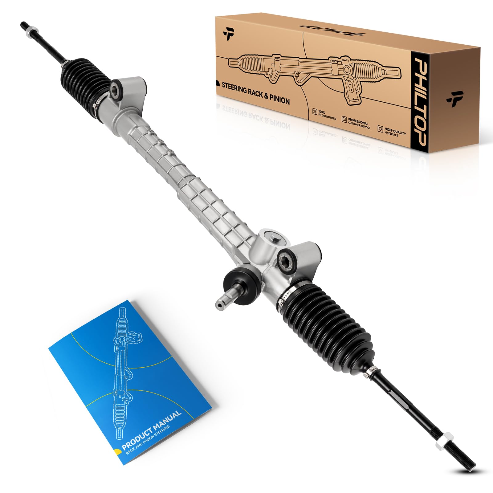 PHILTOP Electronic Power Steering Rack and Pinion Compatible with Chevy Malibu 04-05 All Models/06-08 2.2L 3.5L/08-12 2.4L, G6 2