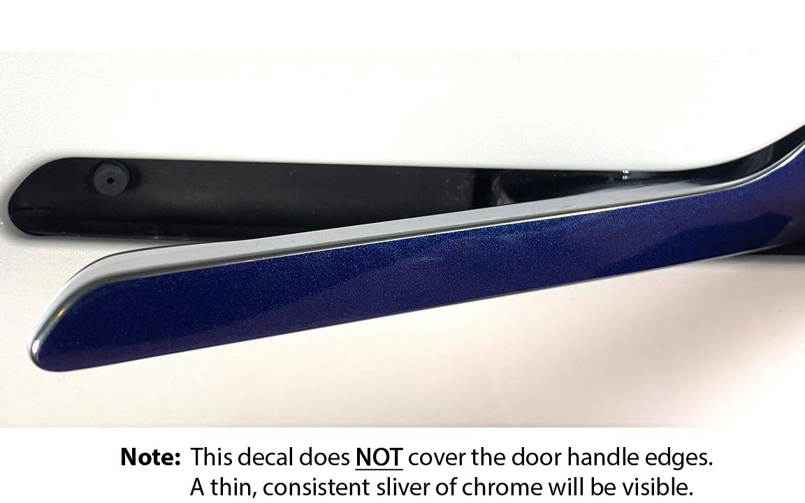 Custom Cut Graphics Door Handle Wrap - Standard Vinyl, Deep Blue Metallic for Tesla Model 3/Y - Model 3HANDLE-Deep Blue Metallic