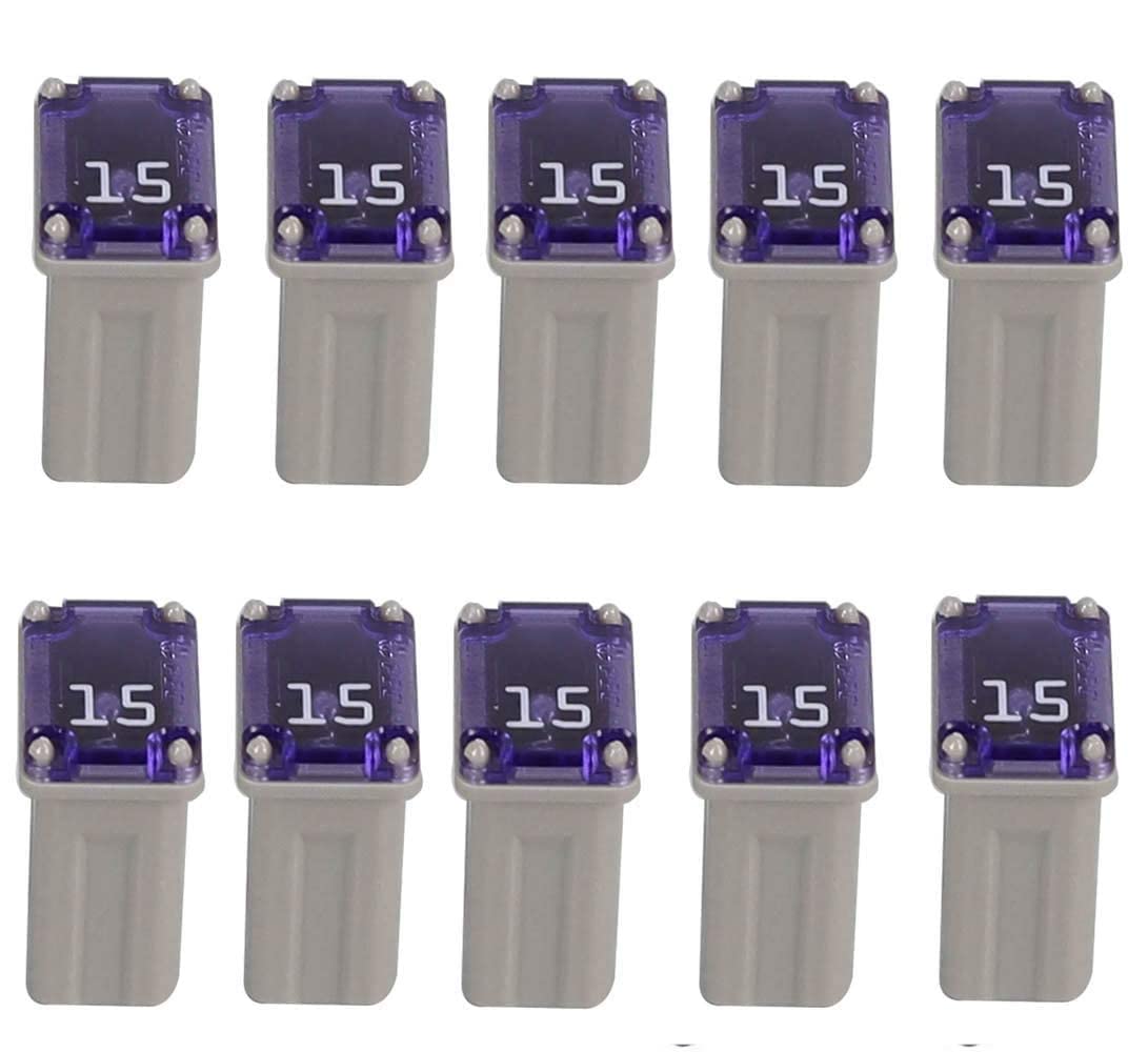 10 Pack Micro Cartridge Fuses 15 Amp Micro Fuse Fmm Mcase Micro Female Fuses