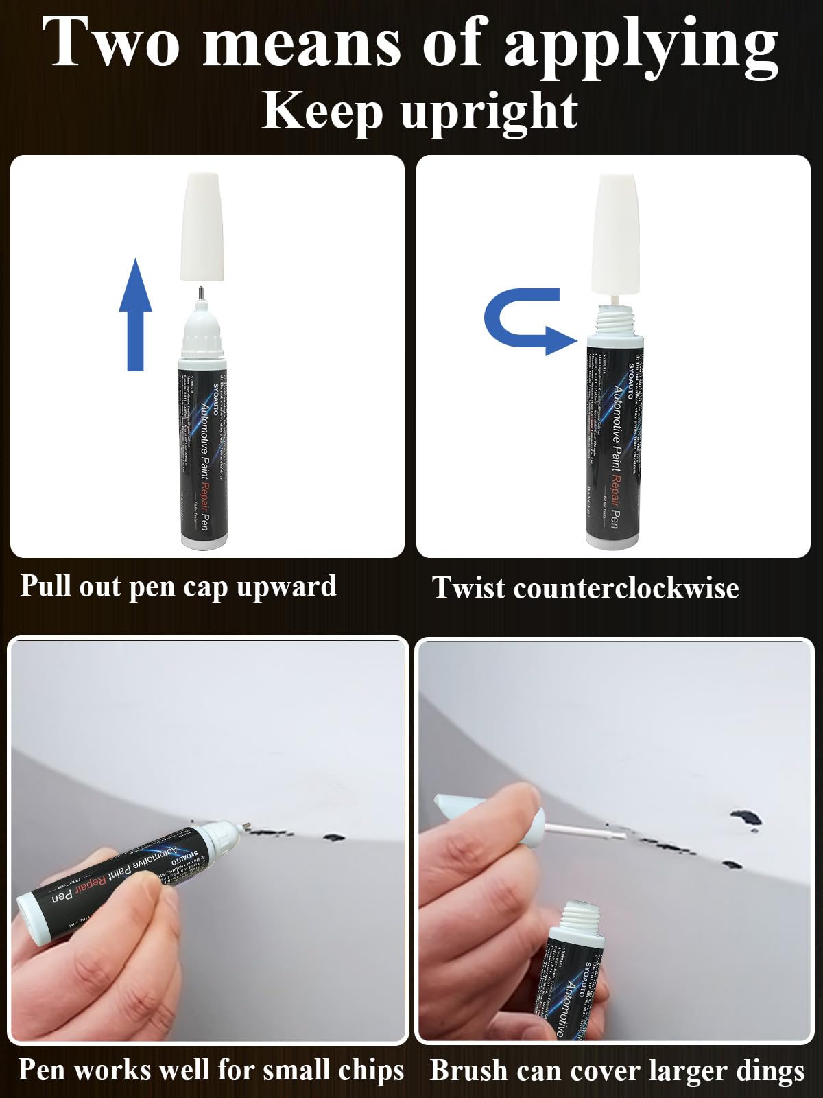 Syoauto Touch Up Paint Silver Fit For Tesla Model Y 3 X S Tesla Model Paint Repair Kit Tesla Paint Pen Tip And Brush 2 In 1 Auto