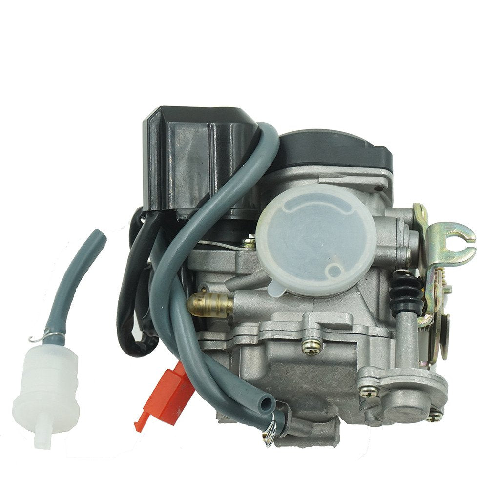 Glixal ATMT1-073-1 GY6 49cc 50cc 80cc 100cc 20mm Big Bore CVK Carburetor with Electric Choke for Chinese Scooter Moped ATV Go Ka