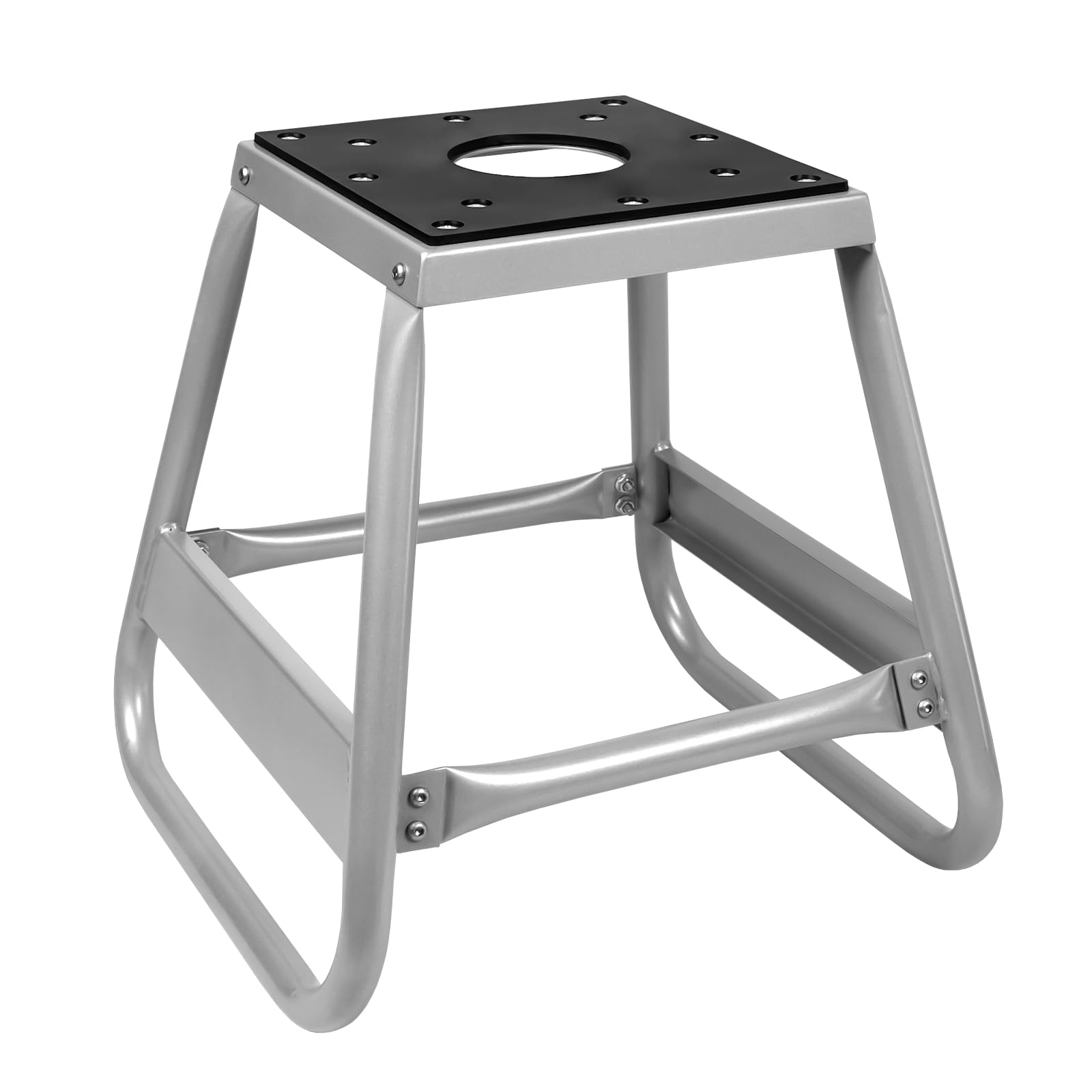 Donext Motorcycle Lift Stand Dirt Bike Stand Universal Panel Stand Moto Removable Maintenance Motocross Stand Hoist Lift Jack 600Lb Capacity (Silver)