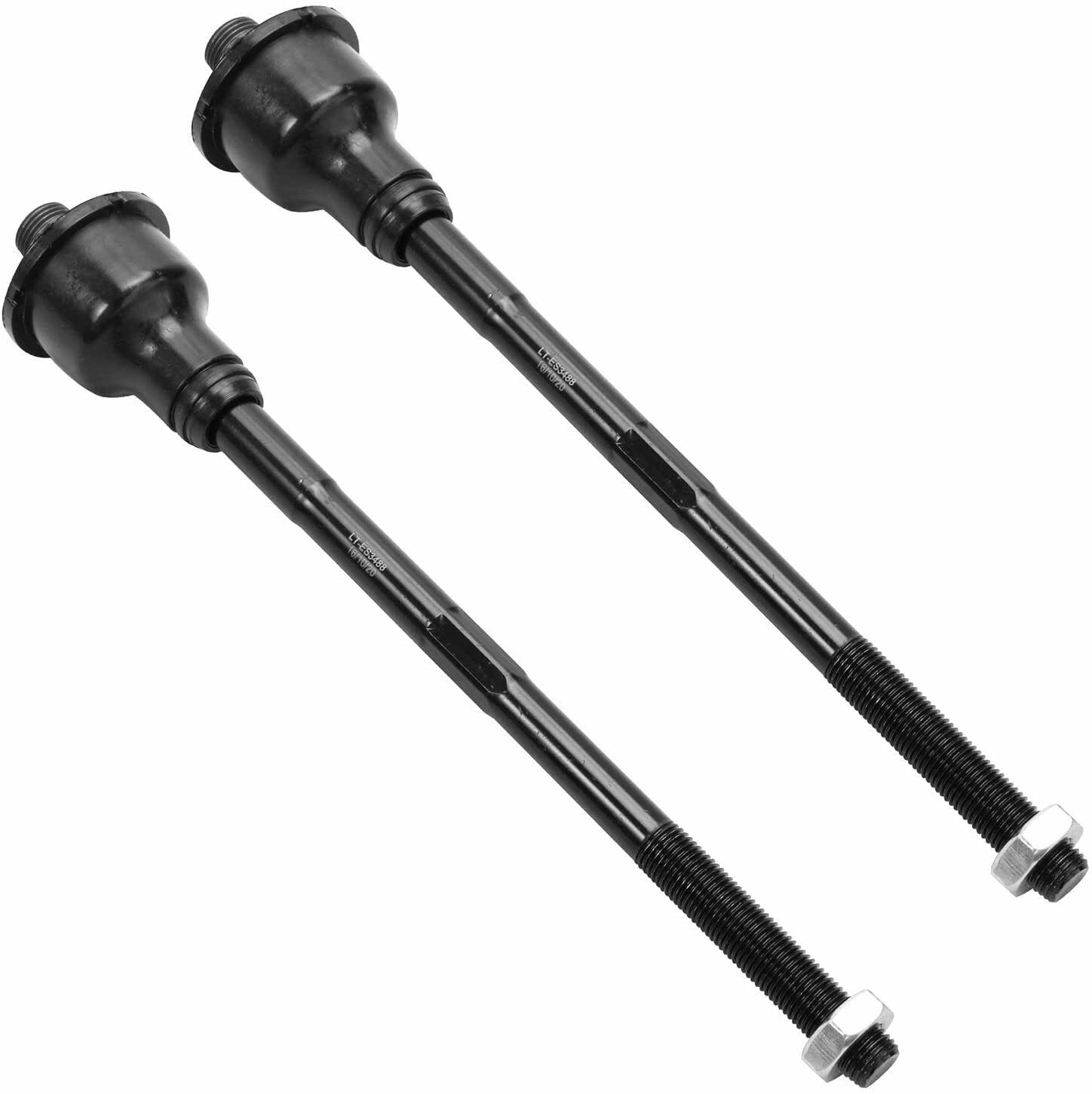 Detroit Axle - Front 4pc Tie Rods for Chevy GMC Silverado Sierra Yukon XL Suburban 2500 Tahoe Cadillac Escalade ESV EXT, 4 Inner and Outer Tie Rod Ends Replacement