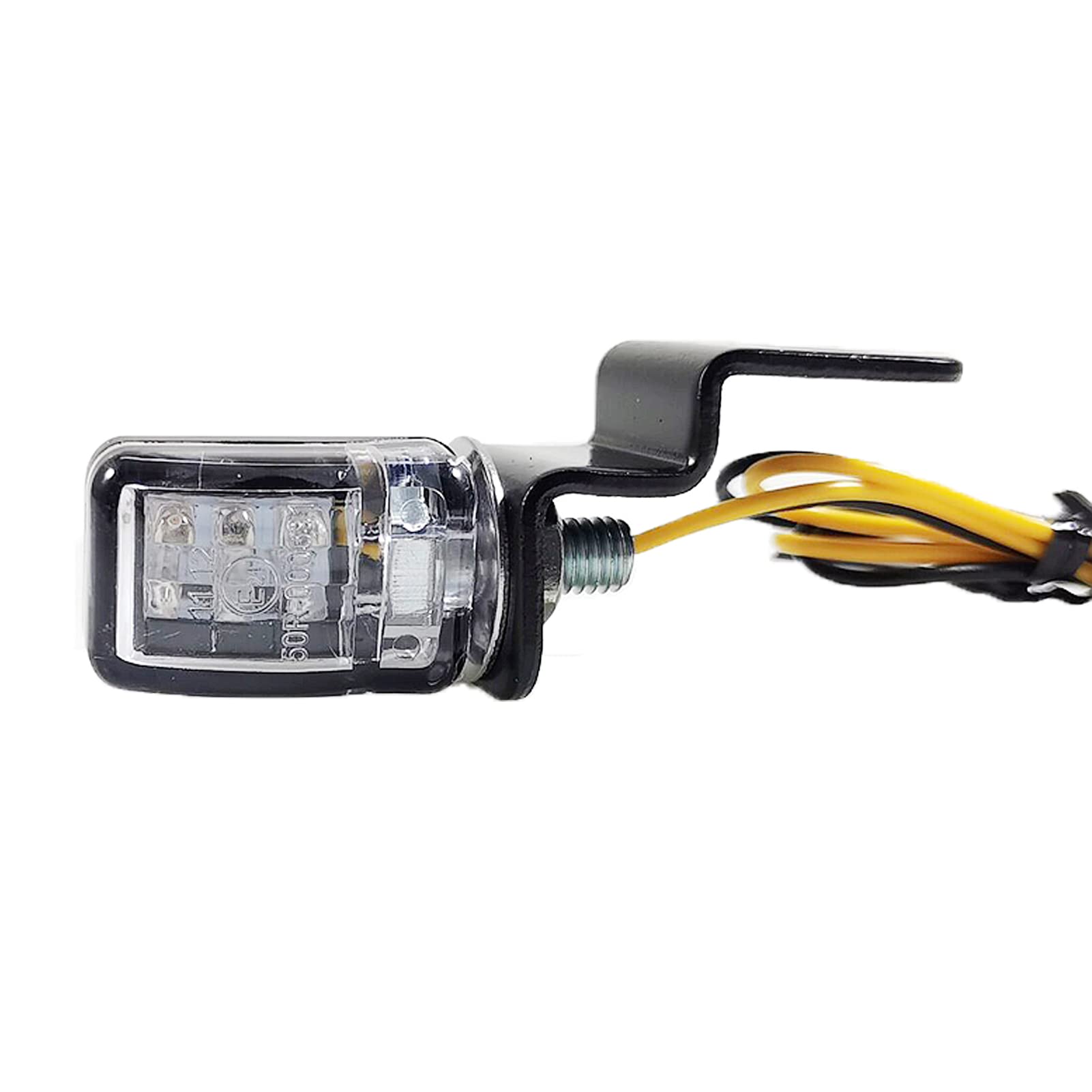 Ankia 2Pcs 12V Universal Motorcycle Front Rear Mini Led Turn Signal Indicator Blinker Light Brake Flasher For Harley Honda Suzuki Kawasaki Yamaha Cafe Racer Cruiser Atv Motocr (Black)