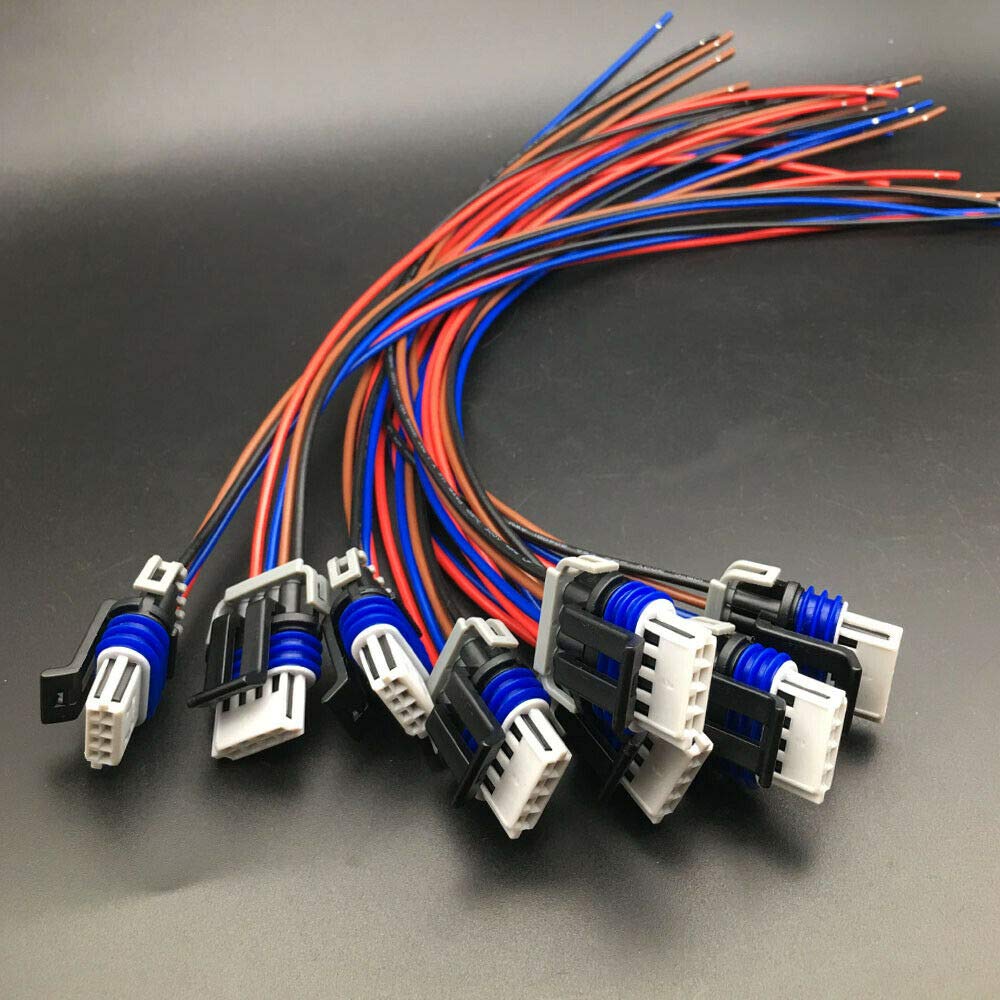 Set 8 Compatible With Gm Ignition Coil Connector Wiring Pigtail Harness Ls2 Ls7 D581 D585 Truck