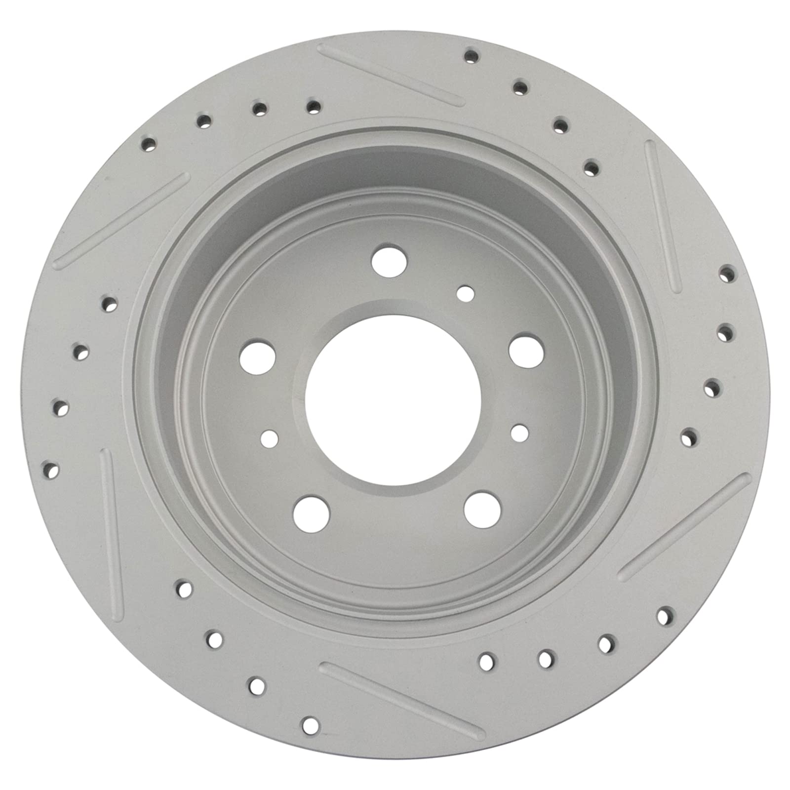 Trq Rear Performance Brake Rotors Set Premium G-Coated Compatible With 2008-2009 Buick Lacrosse 2006-2010 Chevrolet Impala 2006-