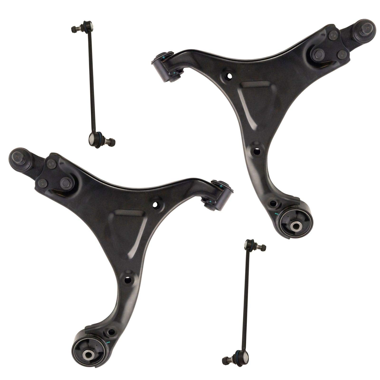 Trq Front Suspension Kit Control Arm With Ball Joint Sway Bar Stabilizer Link Compatible With 2011-2014 Hyundai Sonata