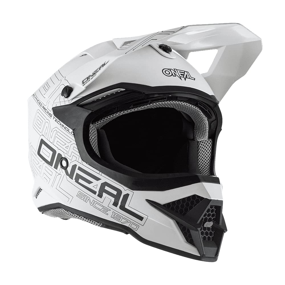 O'Neal - 0627-011 3 Series Unisex-Adult Off-Road Helmet (Flat White, Xs)