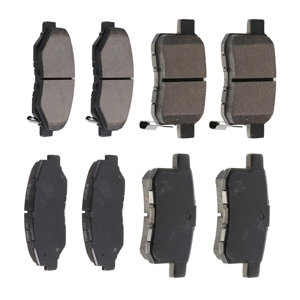 Automuto 8Pcs Front & Rear Disc Brake Pads Set D1451 D958 For Honda For Accord 2011-2017