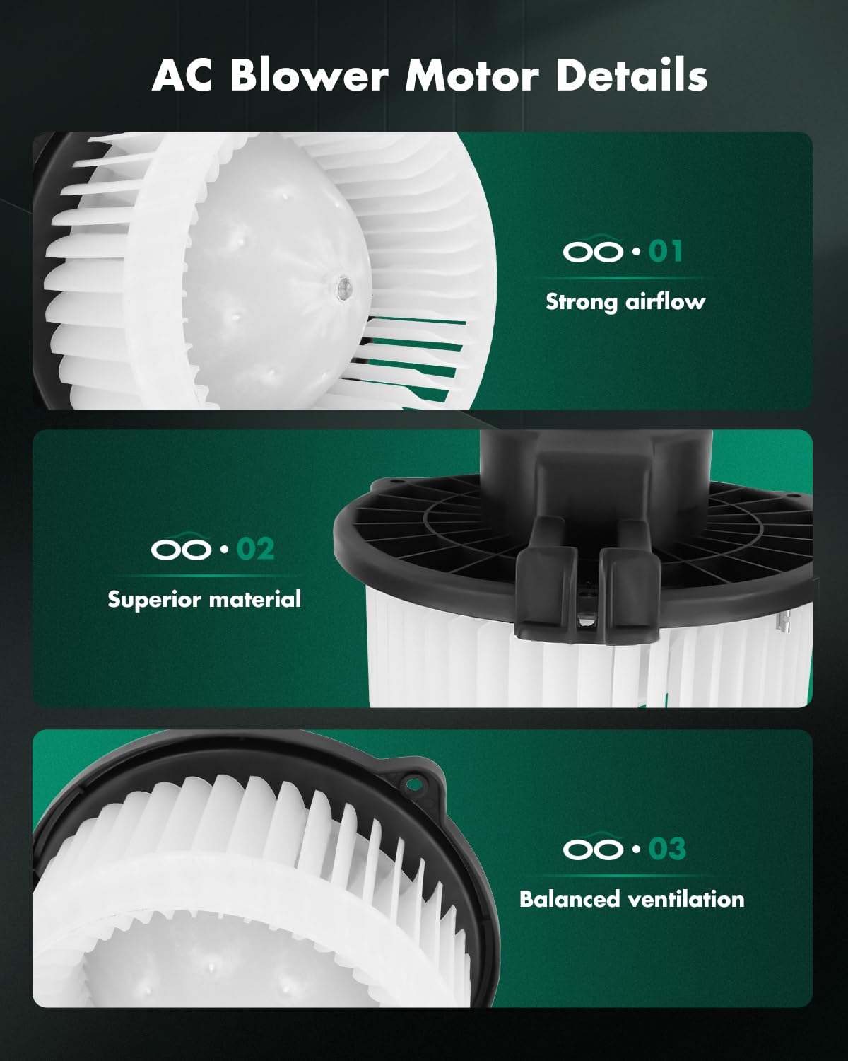 Scitoo 700312 Hvac Blower Motor With Fan Cage Fit For 2006-2007 For Mitsubishi Eclipse, 2008-2011 For Mitsubishi Endeavor, 2008-