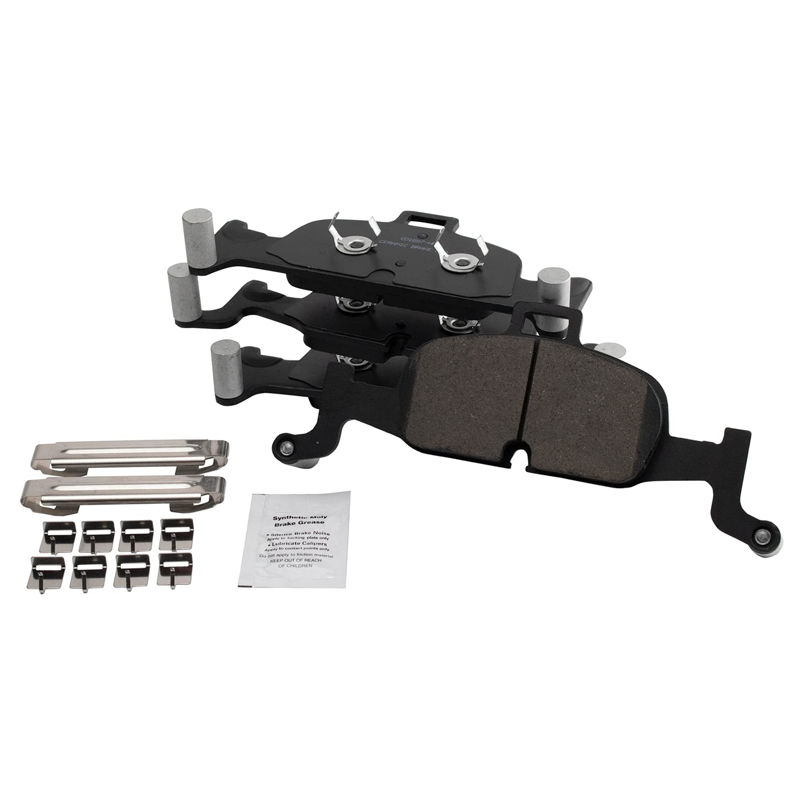 TRQ Front Brake Pads Ceramic Compatible with 2017-2020 Audi A4 2017-2019 A4 allroad A4 Quattro 2018-2019 A5 Quattro A5 Sportback