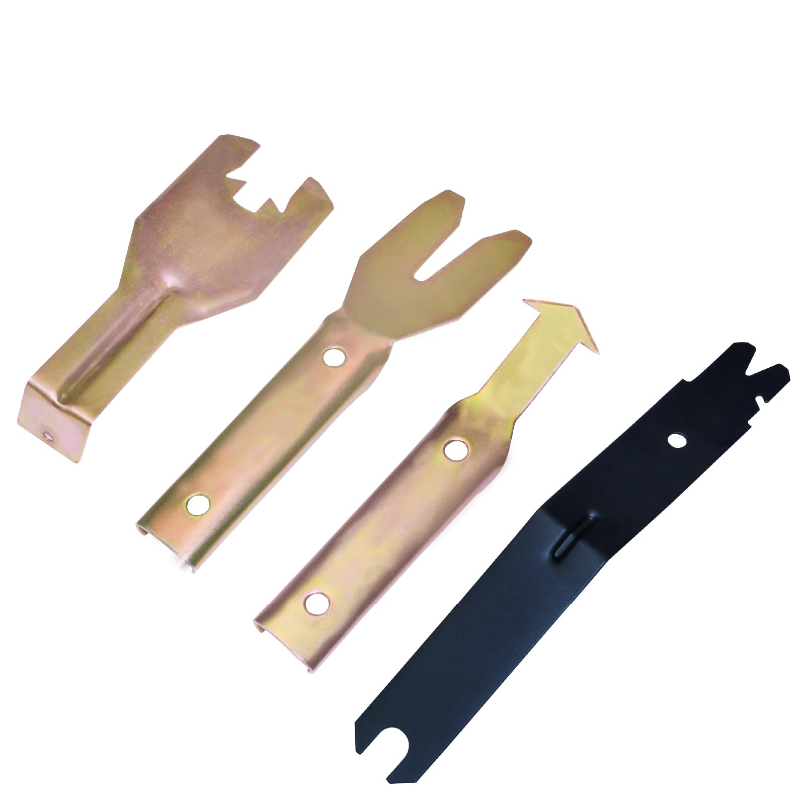 EWK 4 Pcs Metal Trim Removal Tool Set, Car Door Panel Clip Puller, Audio Board, Windows Pry Kit