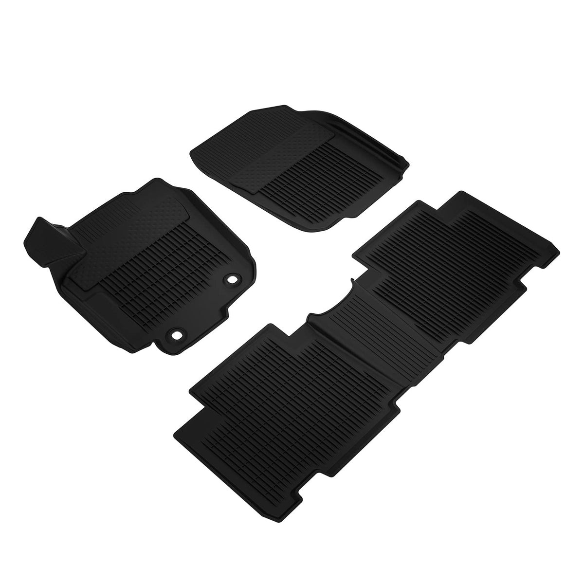 Kiwi Master Floor Mats Compatible For 2013-2018 Toyota Rav4 Accessories All Weather 1St & 2Nd Black Front Rear Row Liners (Non-H