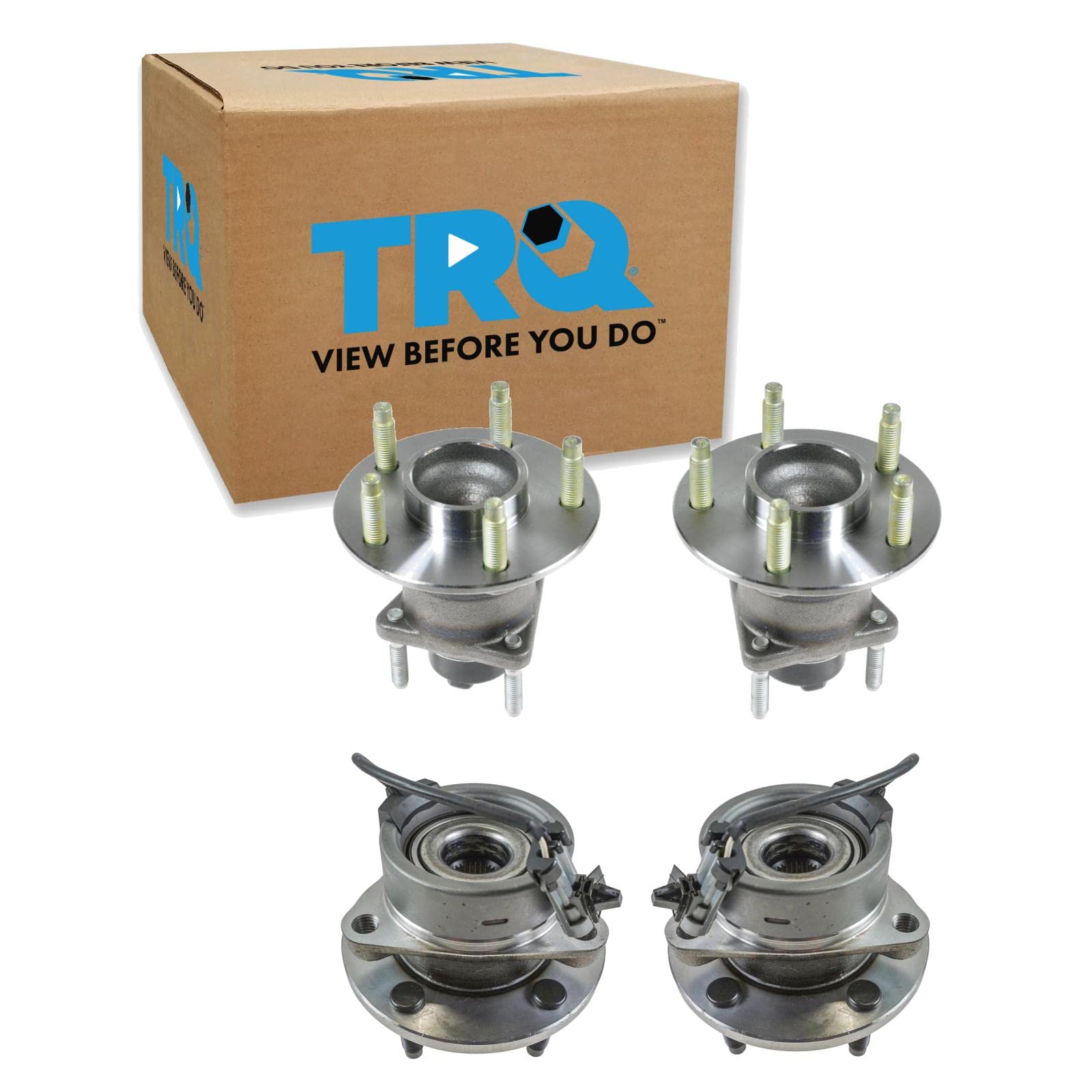 Trq Wheel Hub Bearings Assembly Set Compatible With 2005-2010 Chevrolet Cobalt 2006-2011 Hhr 2007-2009 Pontiac G5 2004-2007 Satu