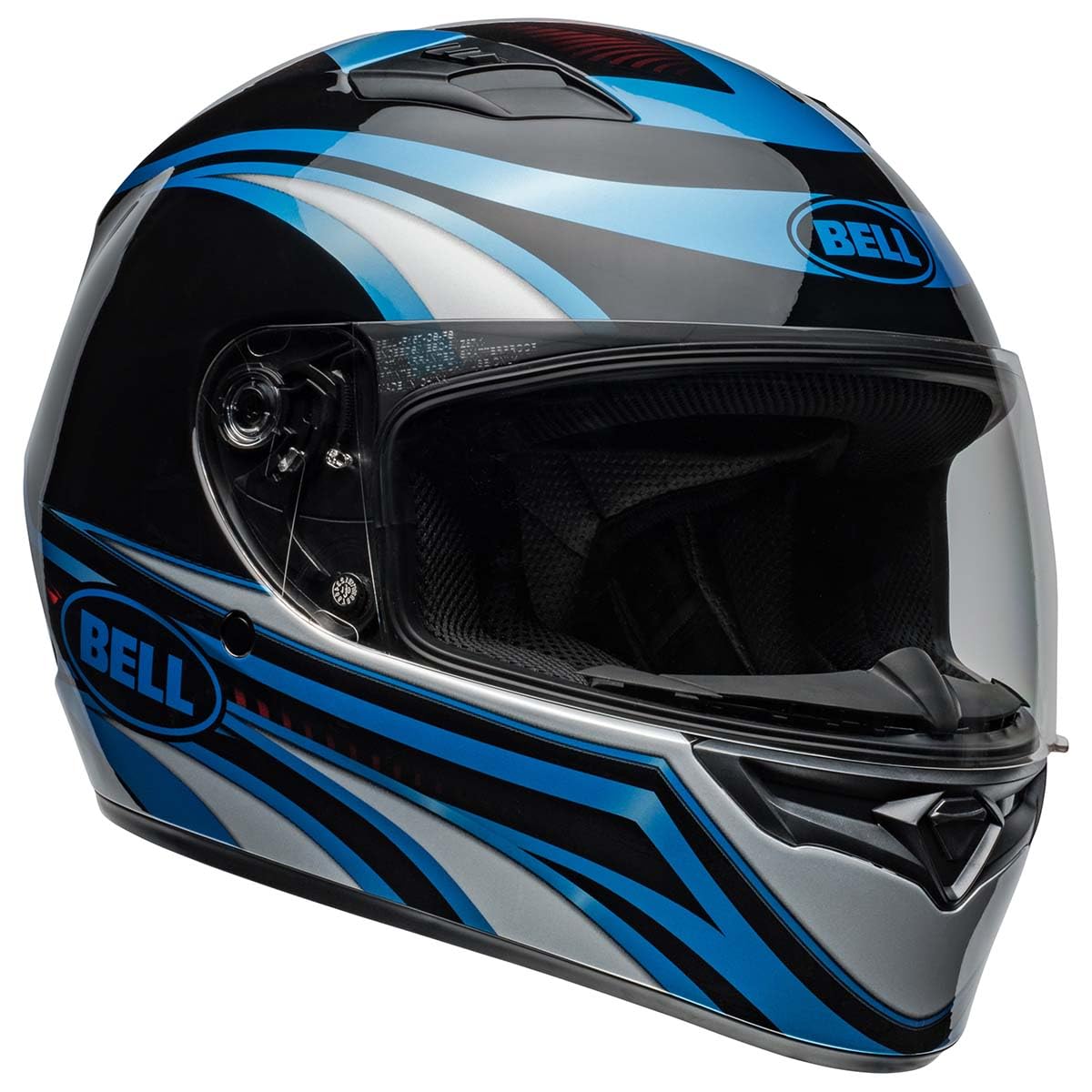 Bell Qualifier Full-Face Motorcycle Helmet (Gloss Conduit Blue/Black - X-Large)
