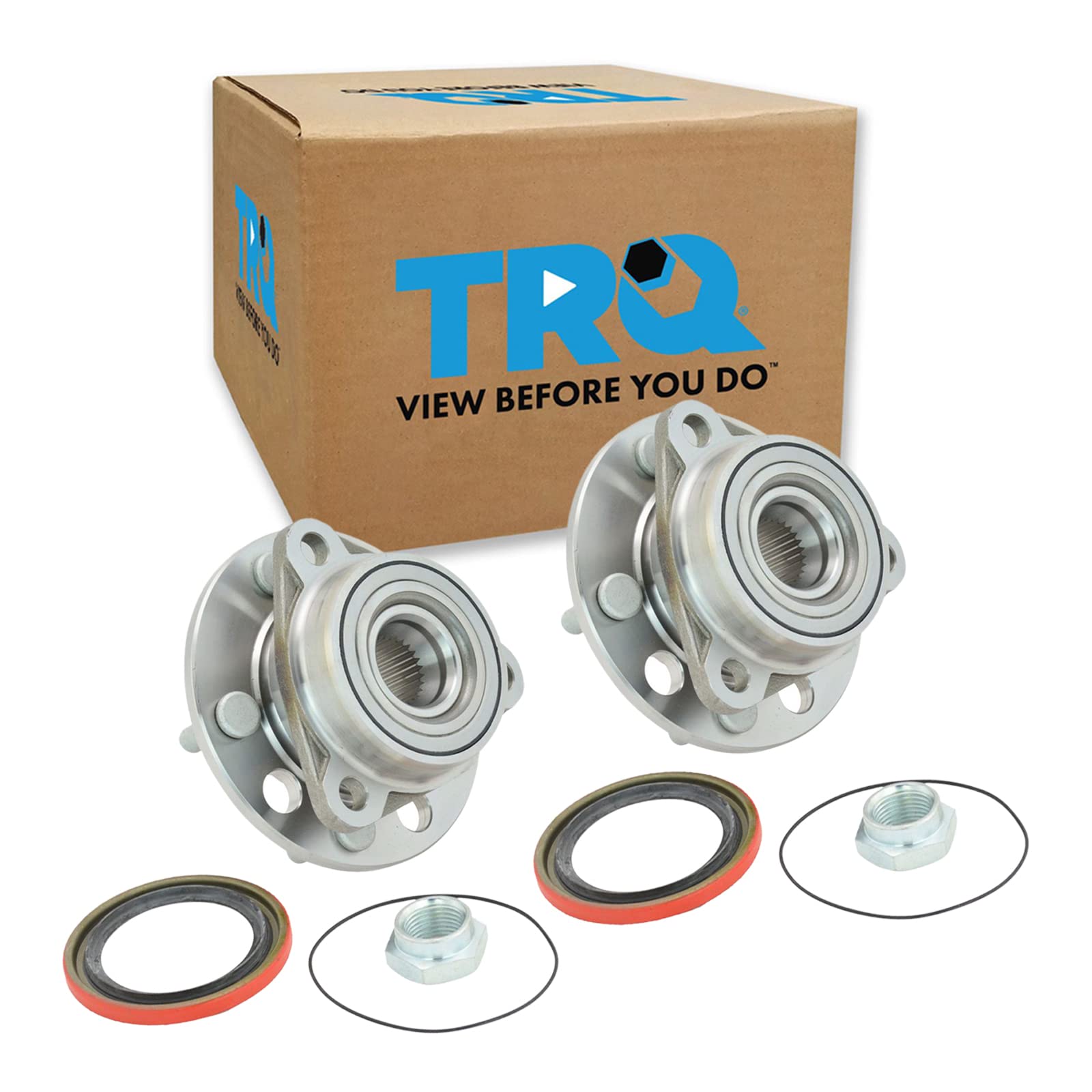 Front Wheel Hub & Bearing Pair Set Compatible With Chevy Buick Pontiac Oldsmobile Cadillac
