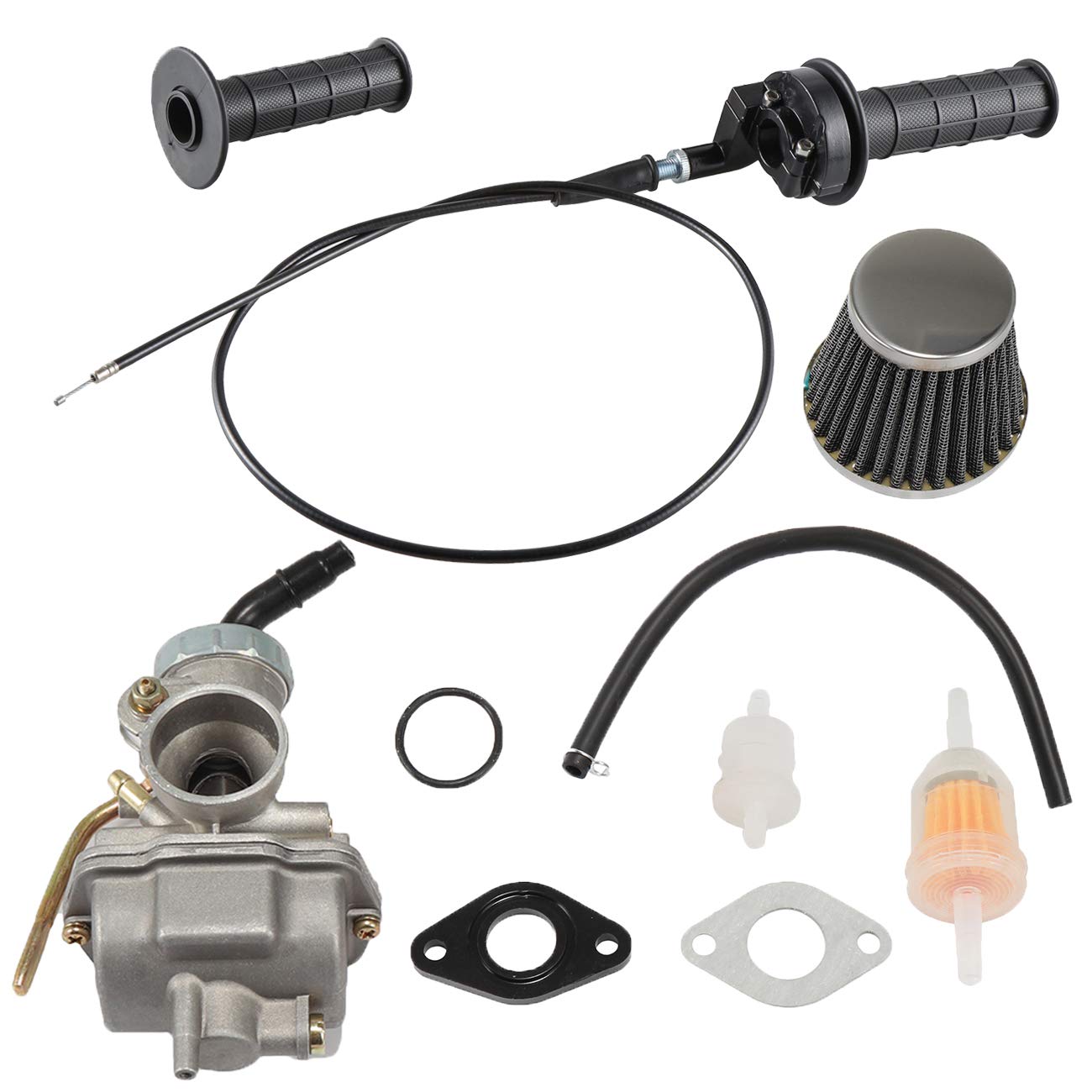 Pz20 Carburetor And Air Filter Kit With Throttle Cable For Taotao For Kazuma For Baja 50Cc 70Cc 90Cc 110Cc 125Cc 4 Stroke Engine