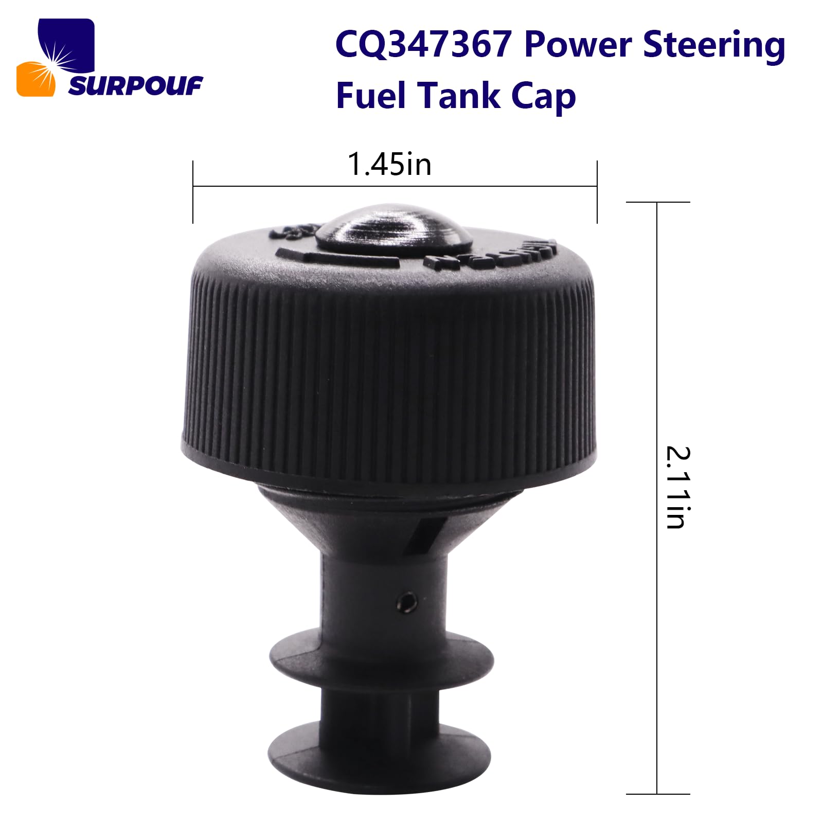 CQ347367 Power Steering Reservoir Cap Compatible with Freightliner Kenworth Peterbilt FL112 FL50 T270 T370
