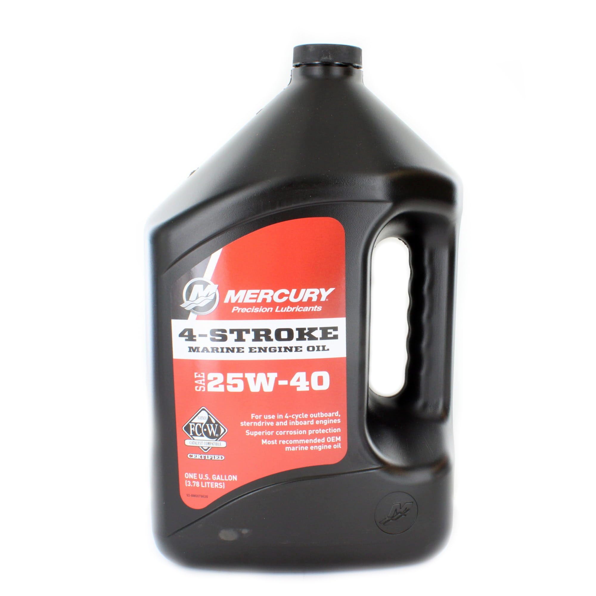 Oem Mercury Marine 4-Stroke Fc-W 25W-40 Engine Oil One Gallon