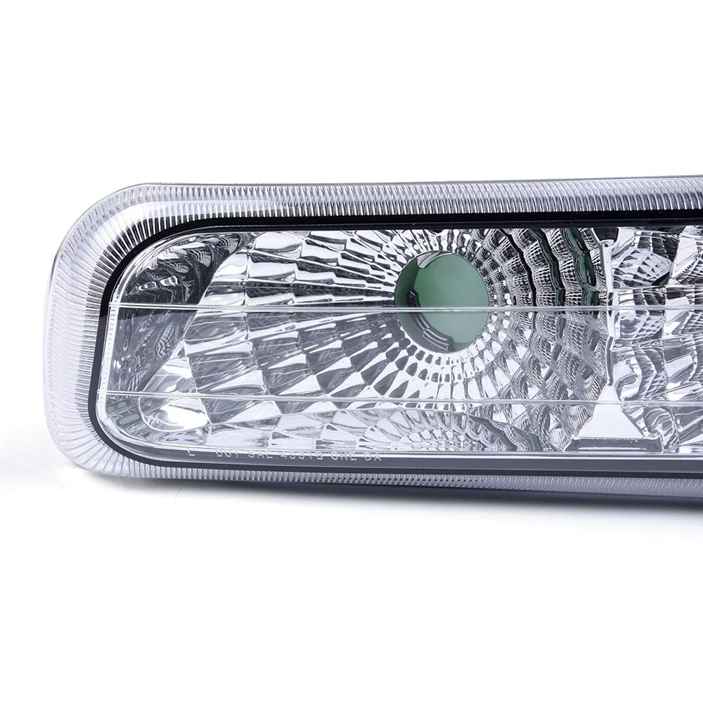 Cheda Headlight Assembly Turn Signal Lamp Fit Chevy Silverado 1500/2500 99-02 / Suburban 1500/2500/Tahoe 00-06(Clear Lens Chrome