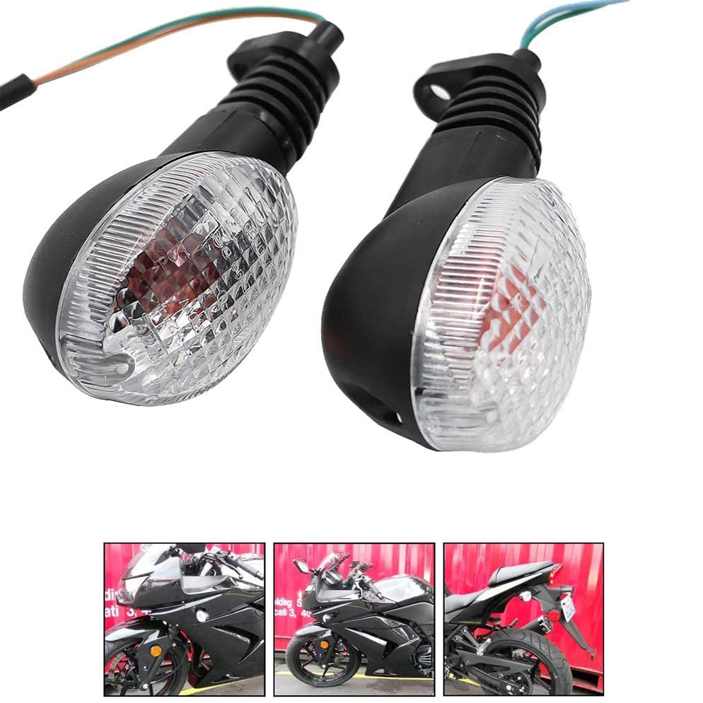 motoparty Motorcycle Turn Signals For KAWASAKI EX250R NINJA 250R KLX250S KLX250SF VN650 Vulcan S Front/Rear Turn Signal Indicato